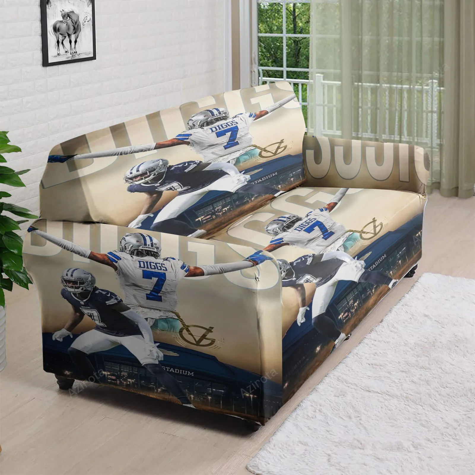 Dallas Cowsboys Trevon Diggs1 3D Sofa Cover