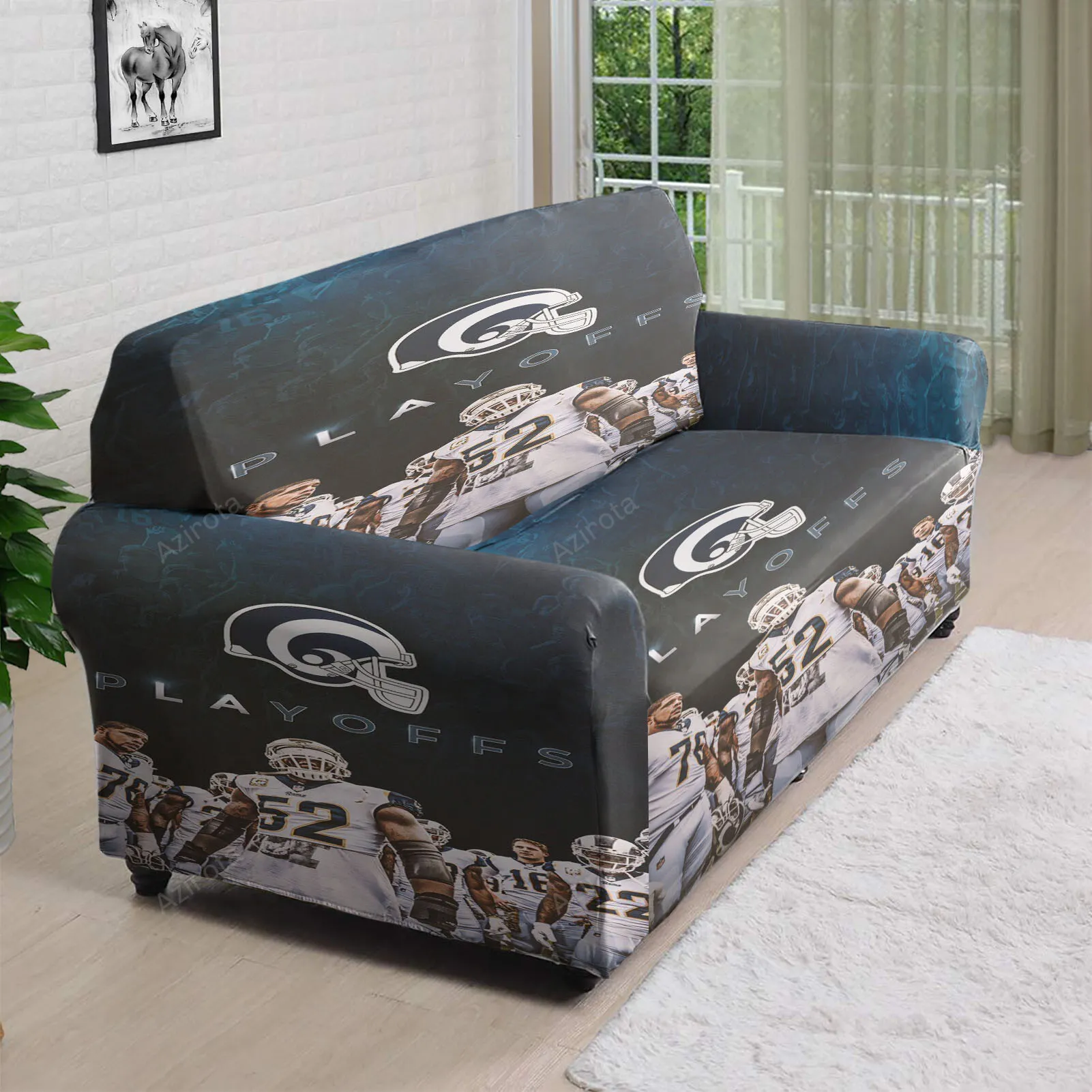 Los Angeles Rams Play Offs 3D Sofa Cover