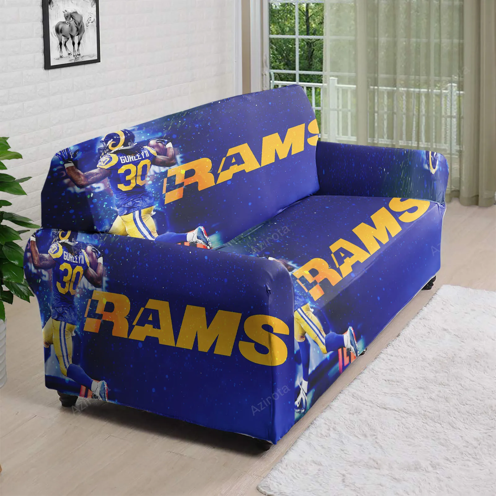 Los Angeles Rams Todd Gurley1 3D Sofa Cover