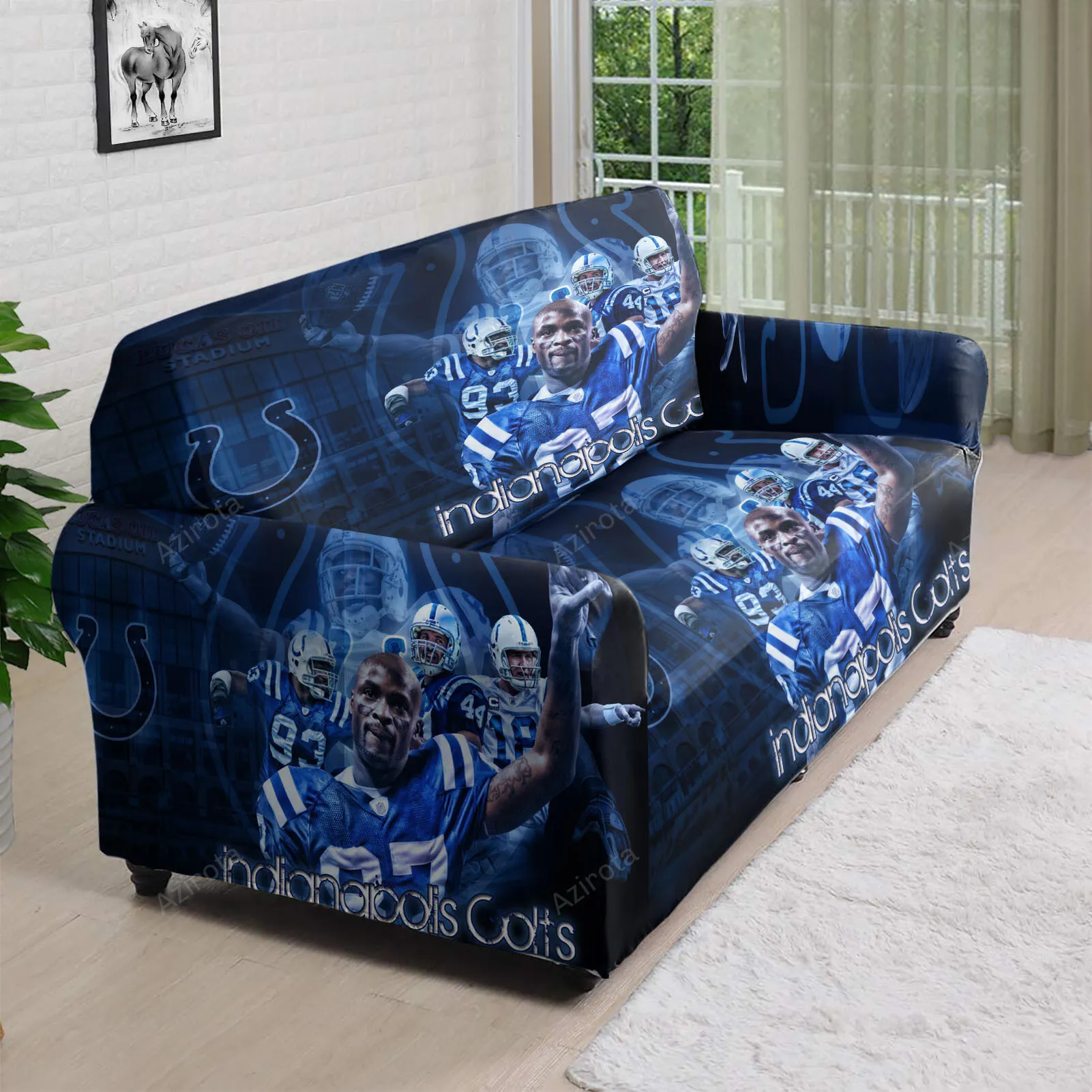 Indianapolis Colts All Players Stadium 3D Sofa Cover