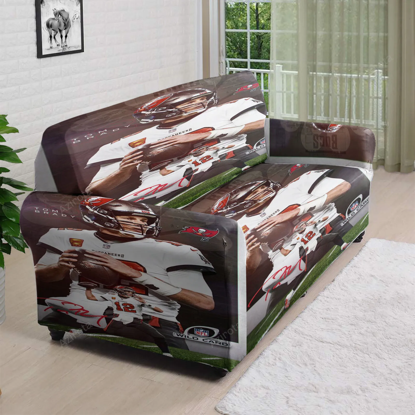Tampa Bay Buccaneers Tom Brady5 3D Sofa Cover