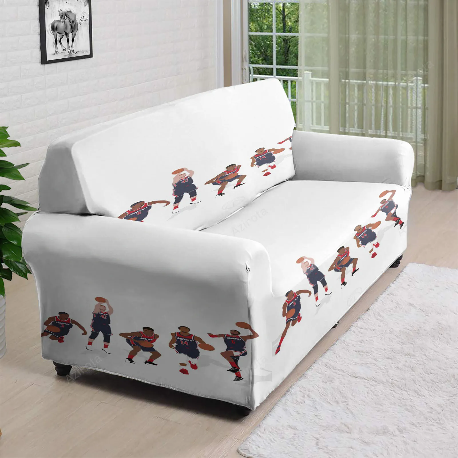 Washington Wizards All Players4 3D Sofa Cover