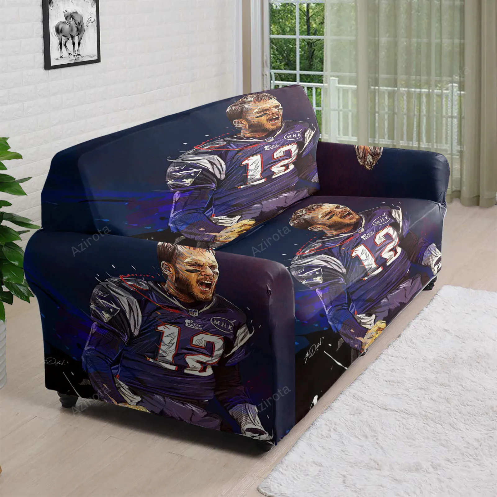 New England Patriots Tom Brady4 3D Sofa Cover