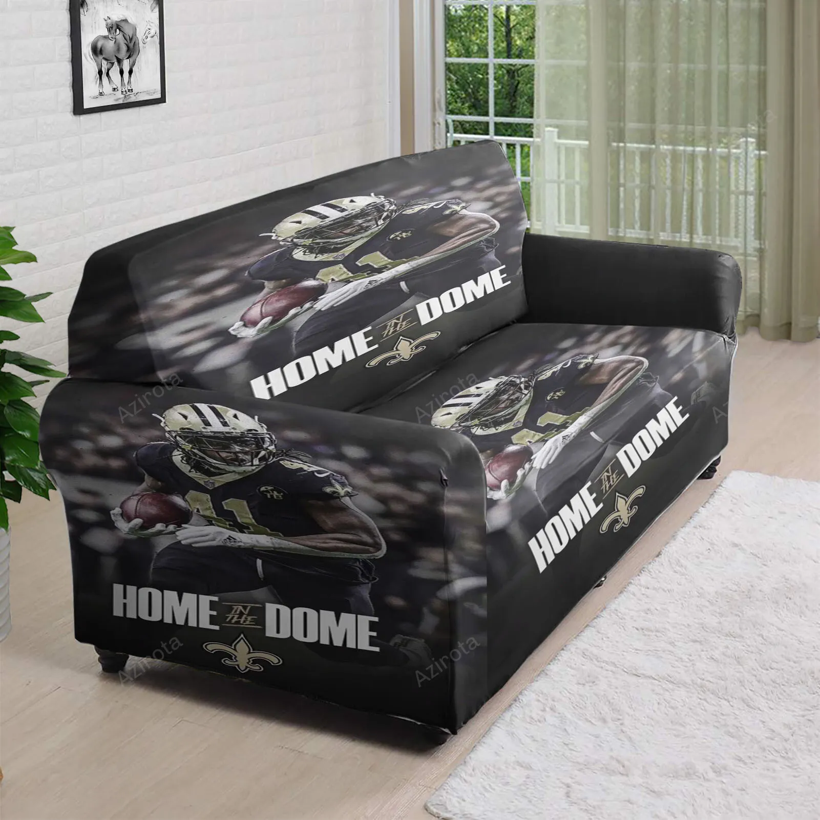New Orleans Saints Alvin Kamara7 3D Sofa Cover