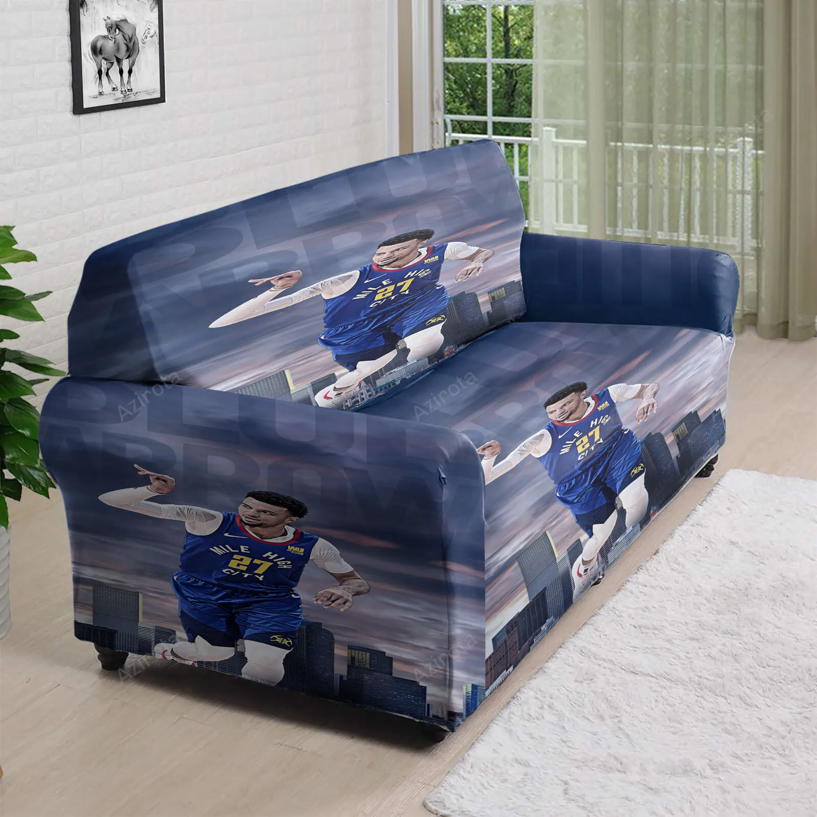 Denver Nuggets Jamal Murray4 3D Sofa Cover