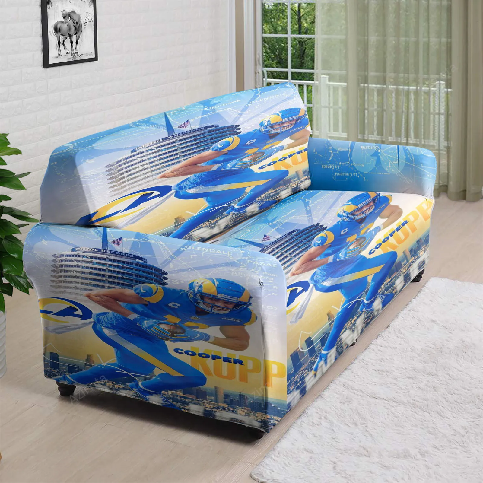 Los Angeles Rams Cooper Kupp3 3D Sofa Cover