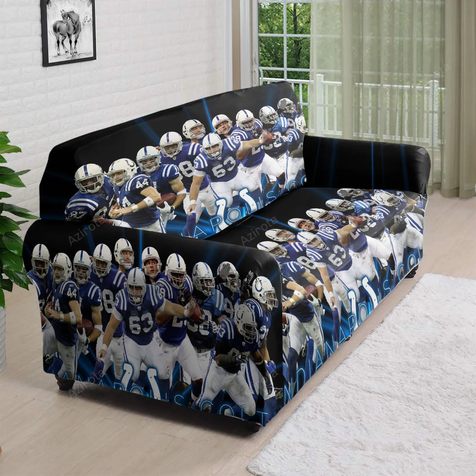 Indianapolis Colts All Players2 3D Sofa Cover