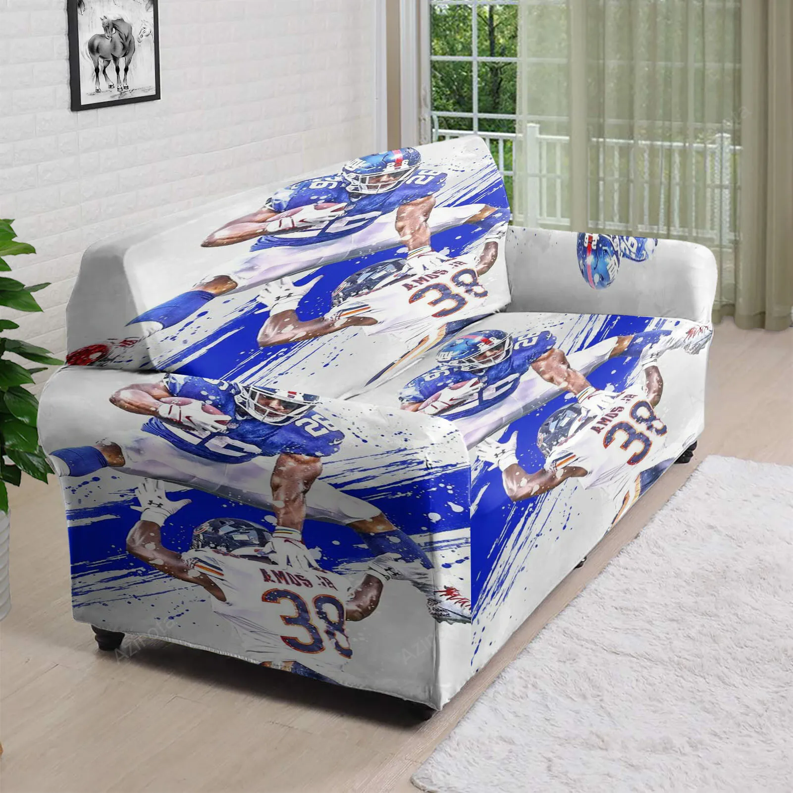 New York Giants Saquon Barkley9 3D Sofa Cover