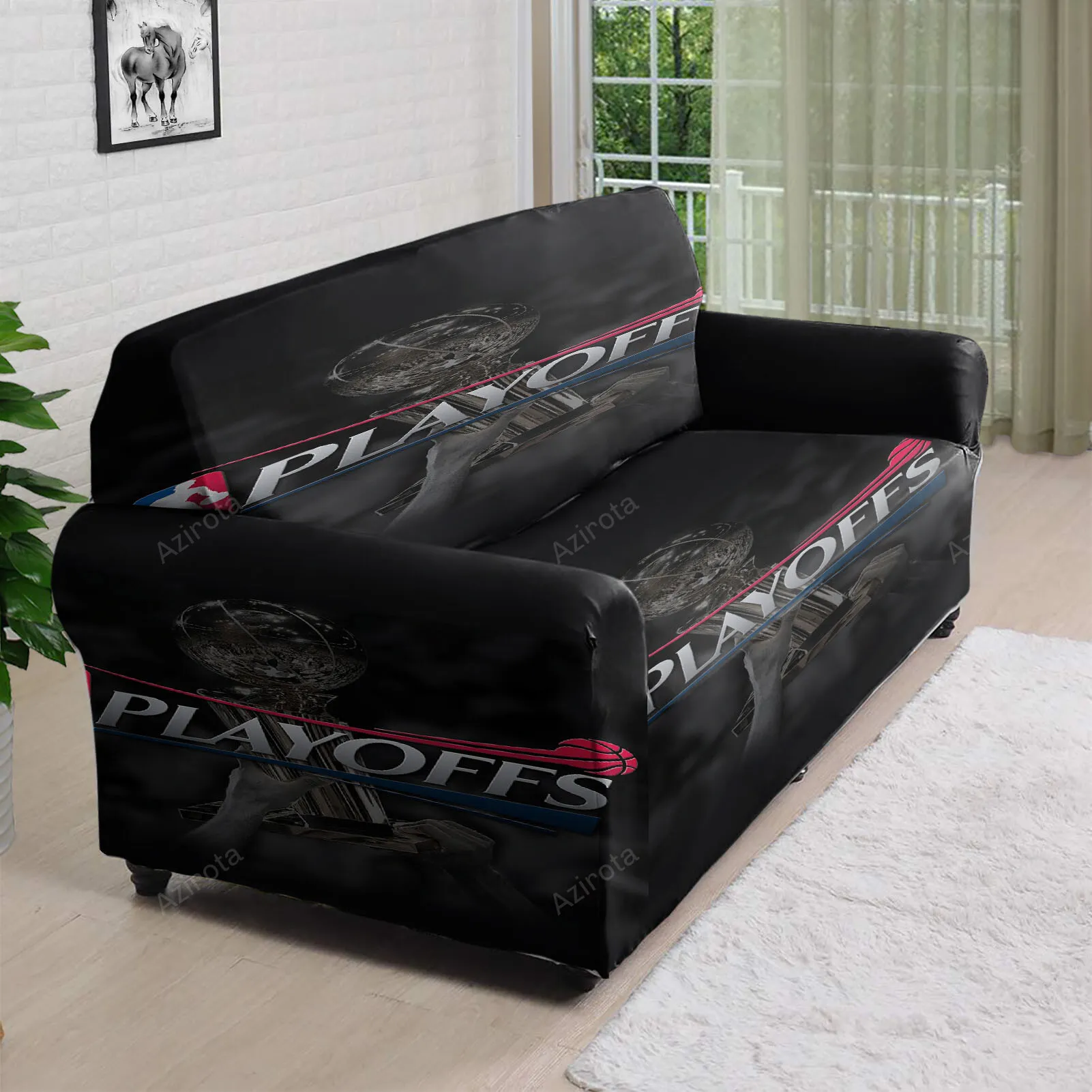 Miami Heat PlayOffs1 3D Sofa Cover