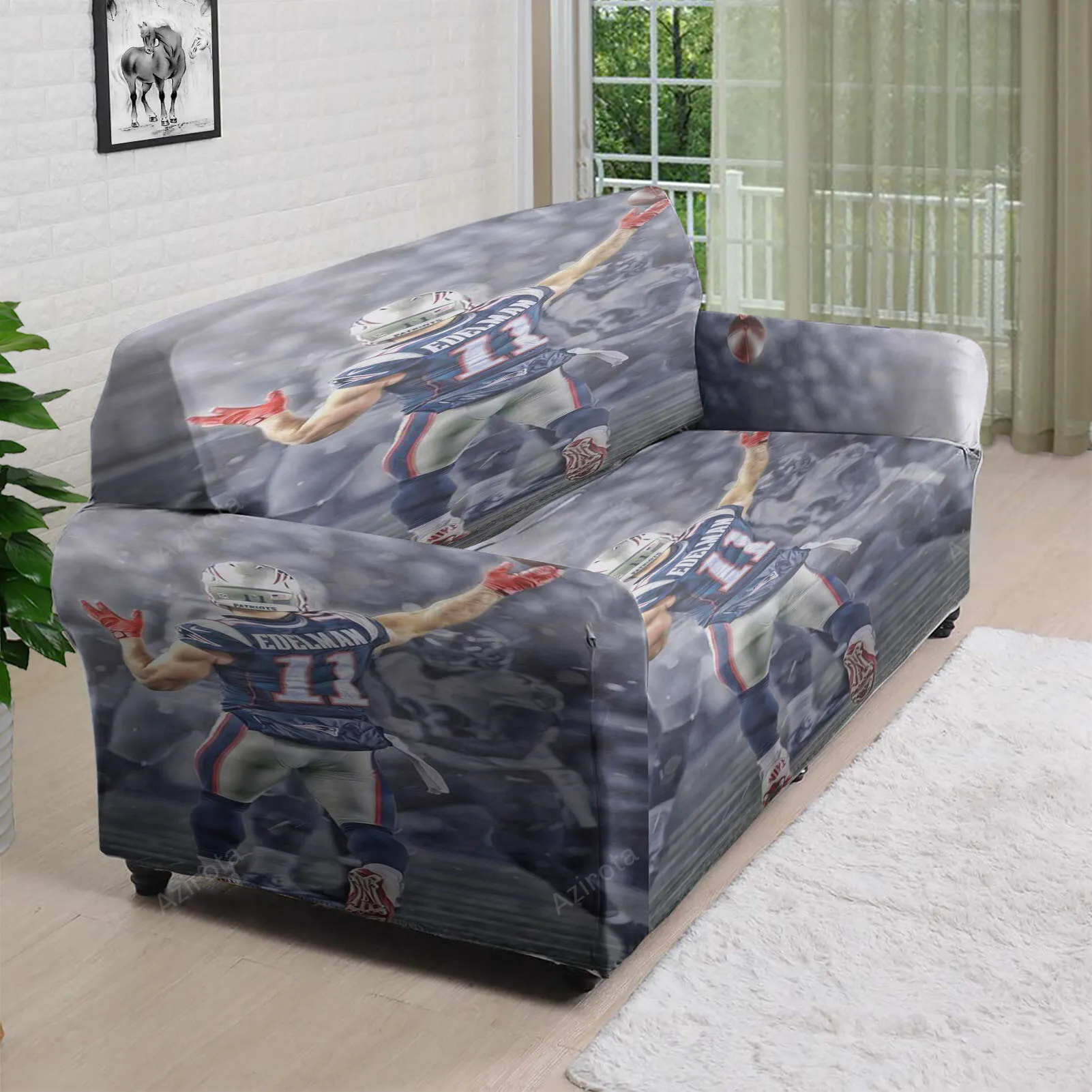 New England Patriots Julian Edelman4 3D Sofa Cover