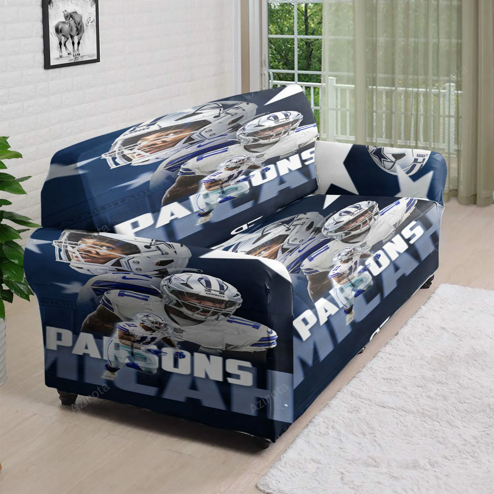 Dallas Cowsboys Micah Parsons1 3D Sofa Cover