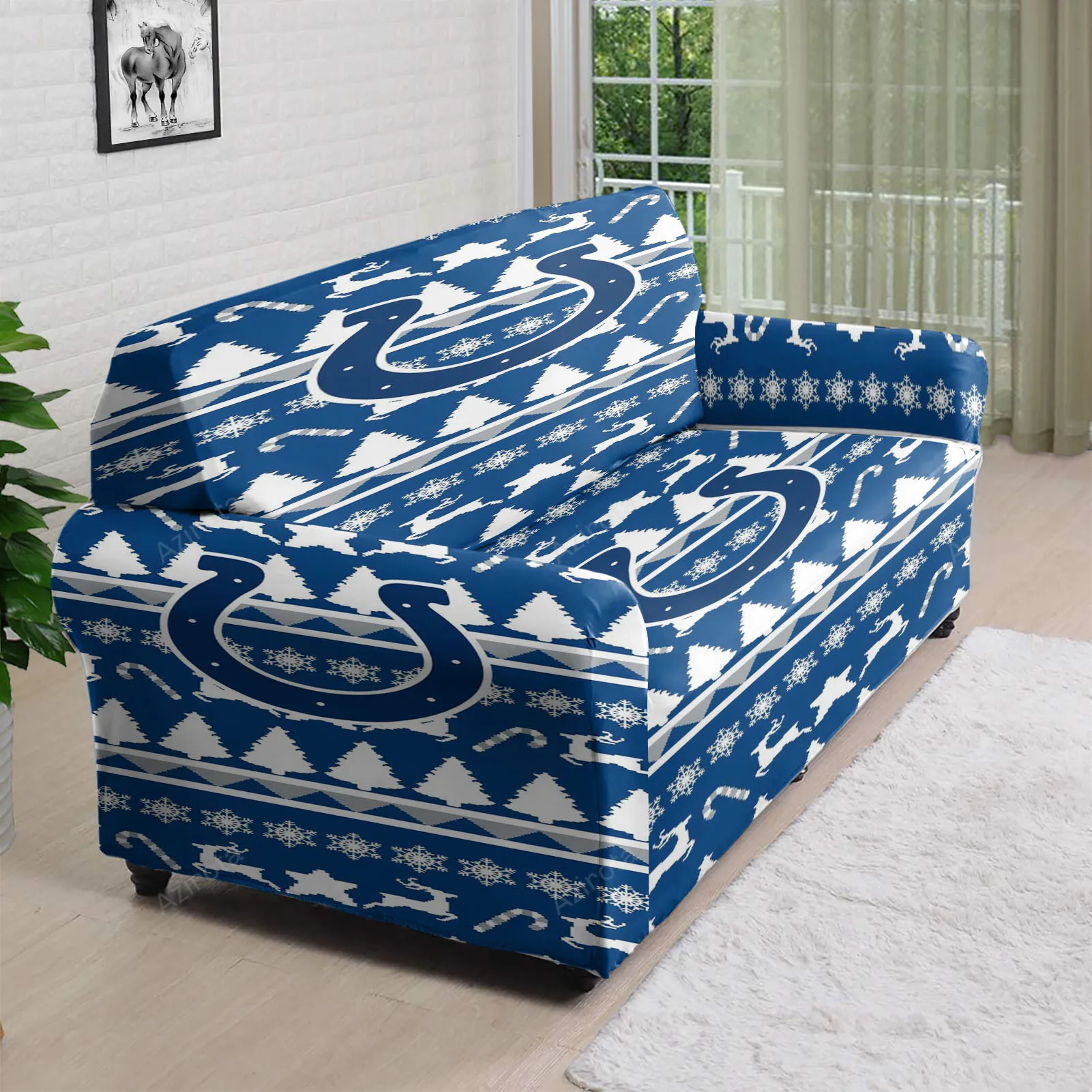 Indianapolis Colts8 3D Sofa Cover