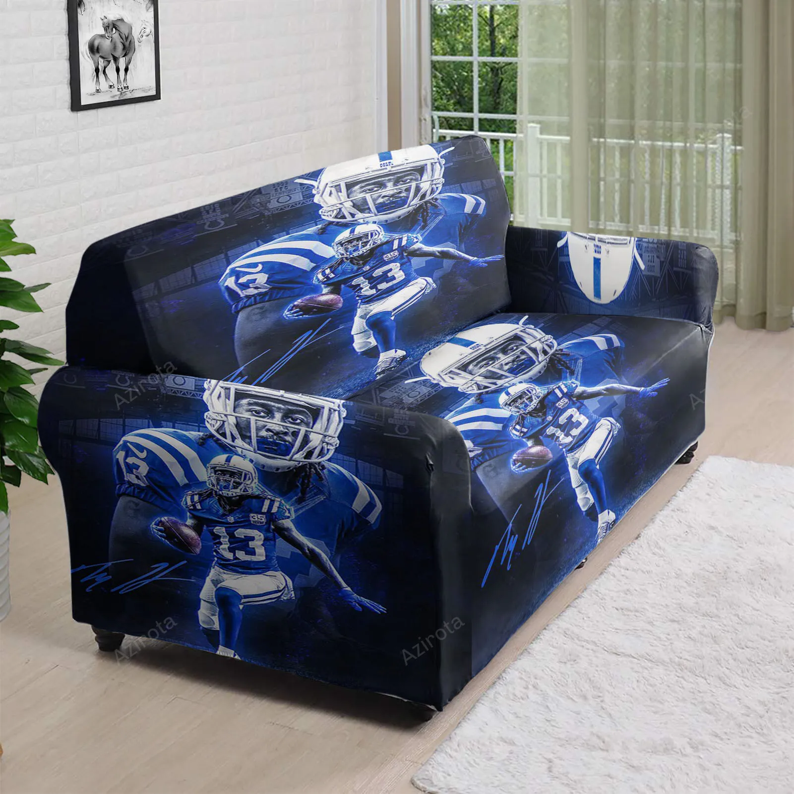 Indianapolis Colts TY Hilton5 3D Sofa Cover