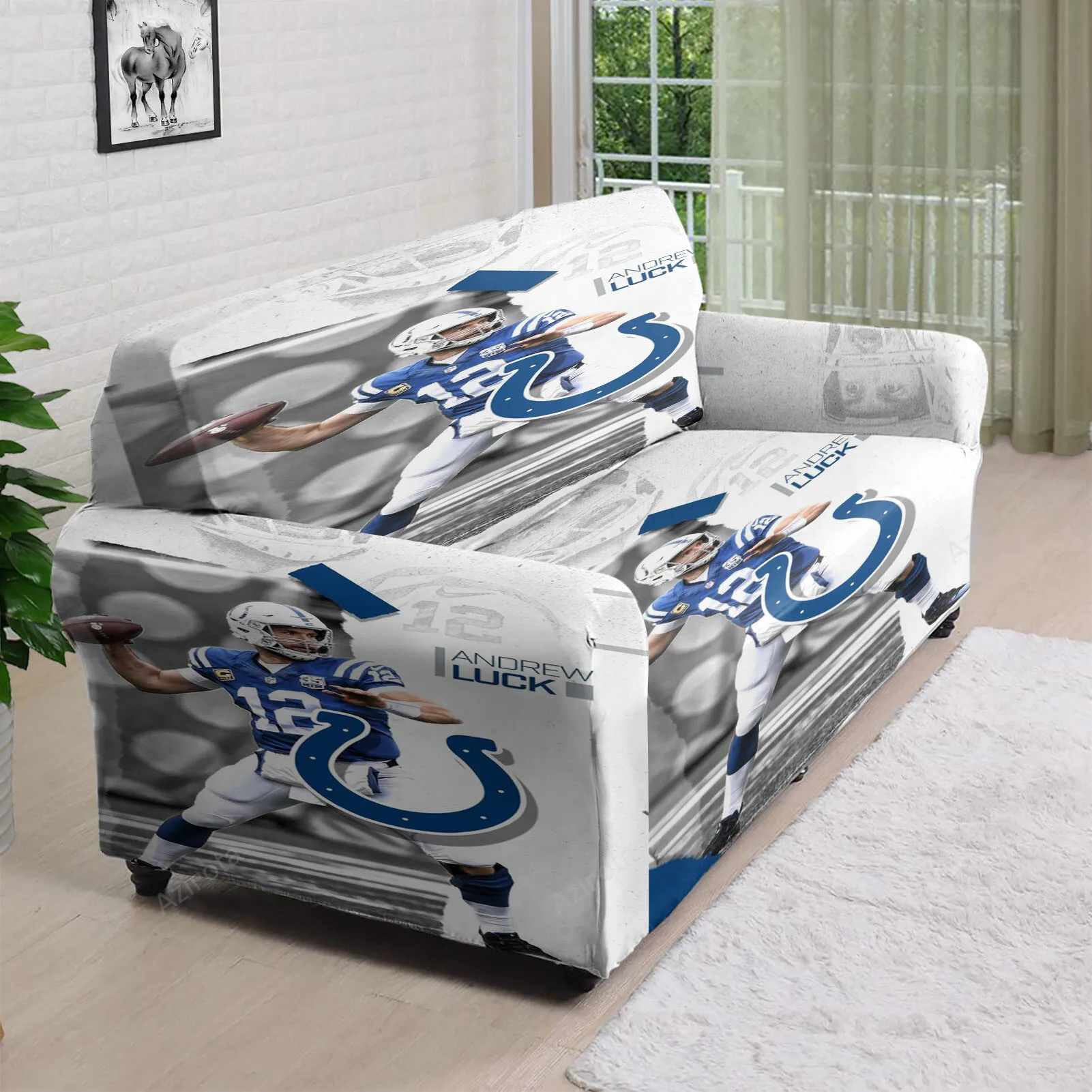 Indianapolis Colts Andrew Luck3 3D Sofa Cover