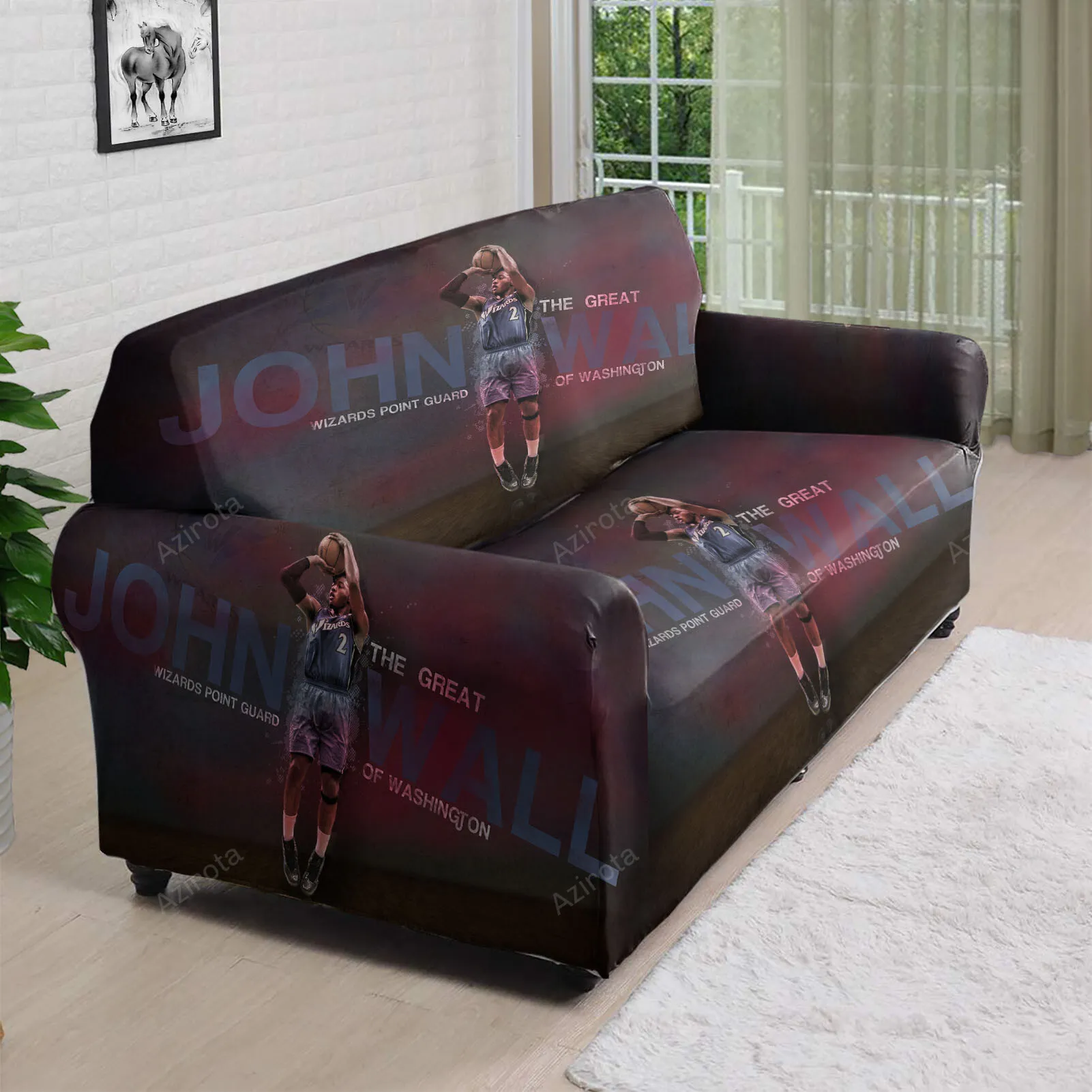 Washington Wizards John Wall1 3D Sofa Cover