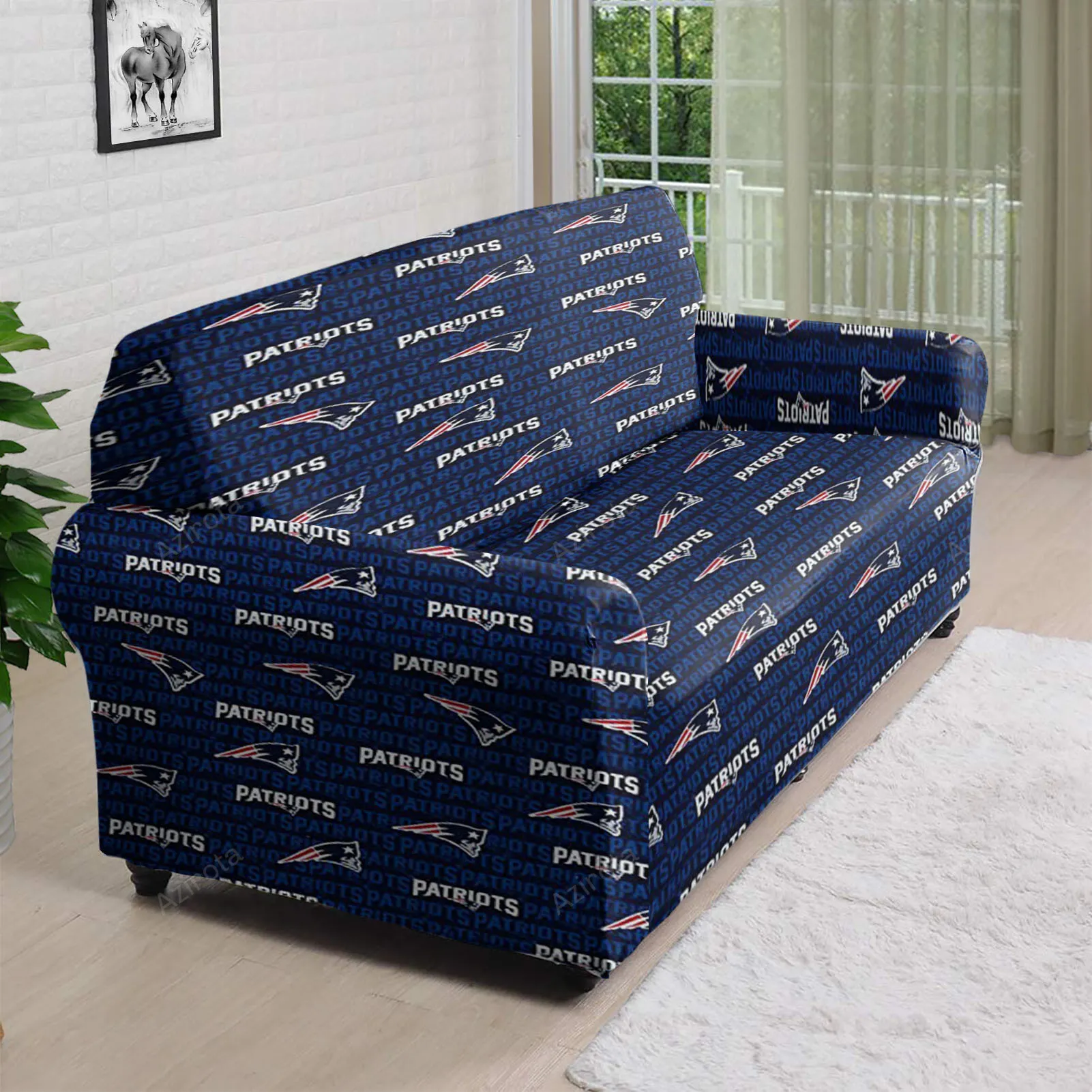 New England Patriots10 3D Sofa Cover