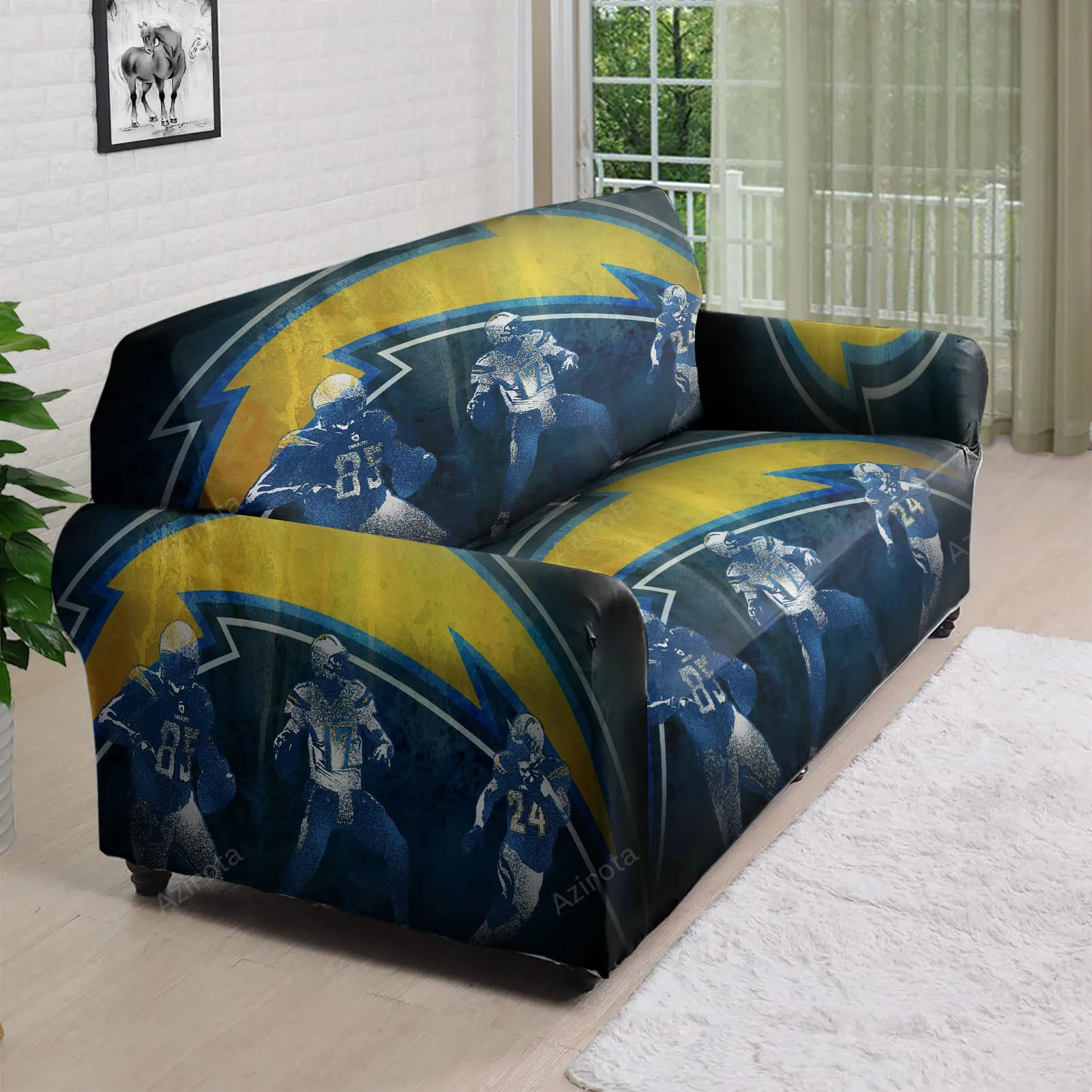Los Angeles Chargers Team v18 3D Sofa Cover