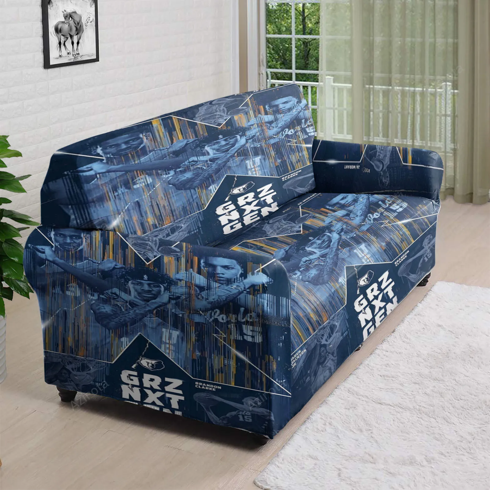 Memphis Grizzlies Team v1 3D Sofa Cover