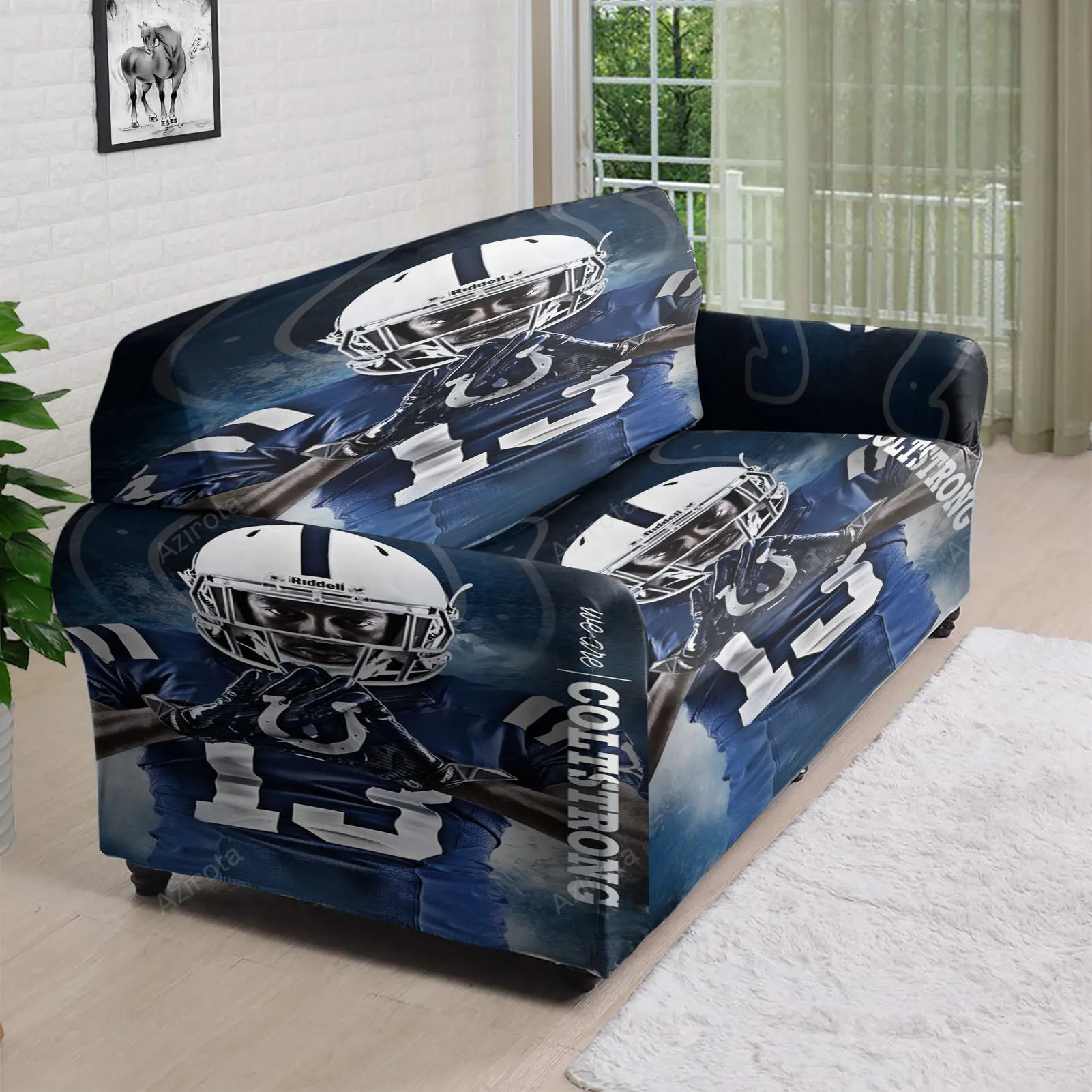 Indianapolis Colts TY Hilton3 3D Sofa Cover