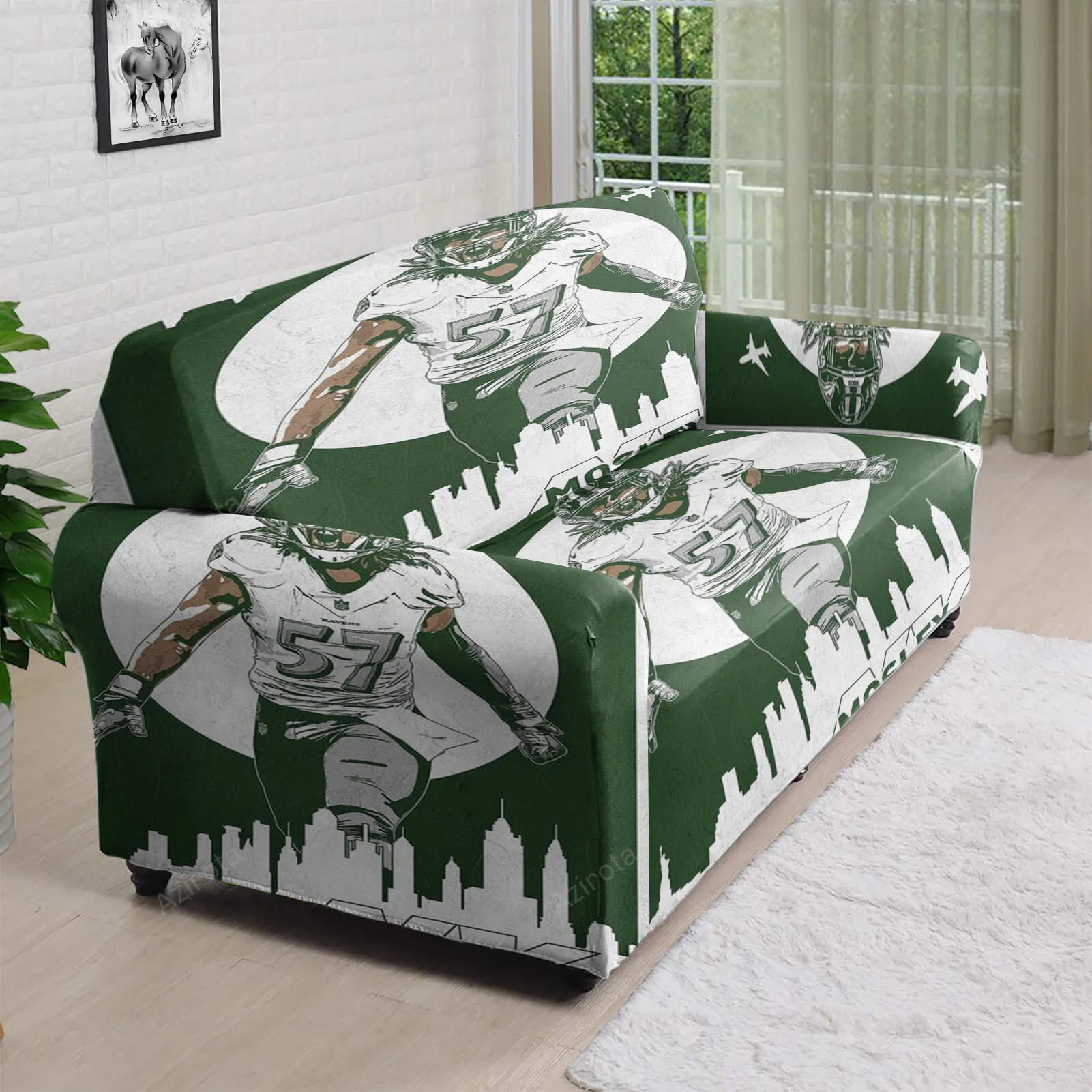 New York Jets CJ Mosley2 3D Sofa Cover