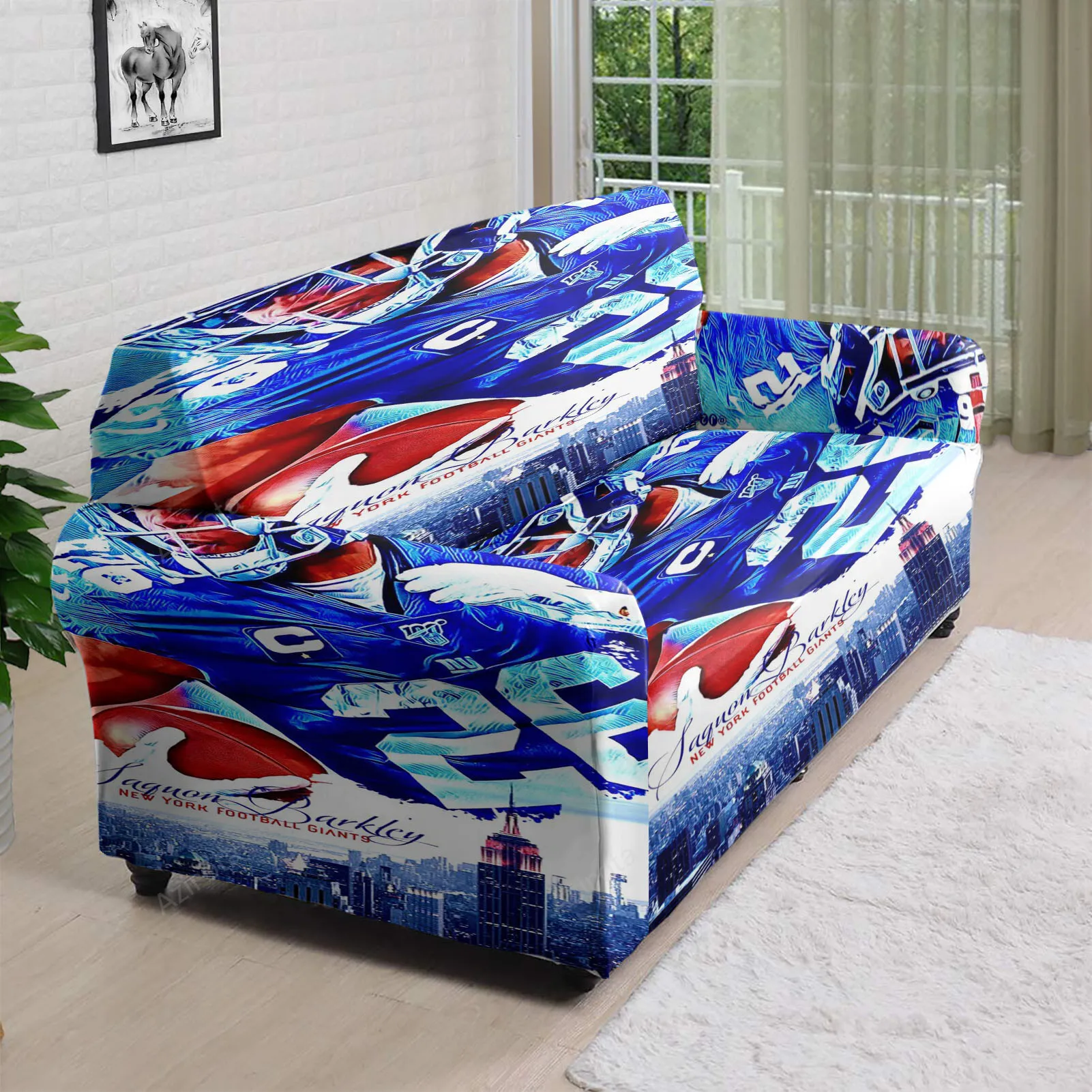New York Giants Saquon Barkley4 3D Sofa Cover