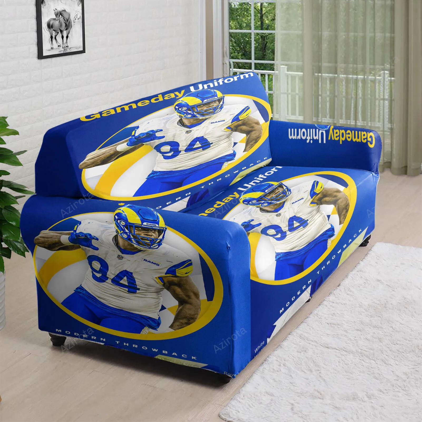 Los Angeles Rams A Shawn Robinson1 3D Sofa Cover
