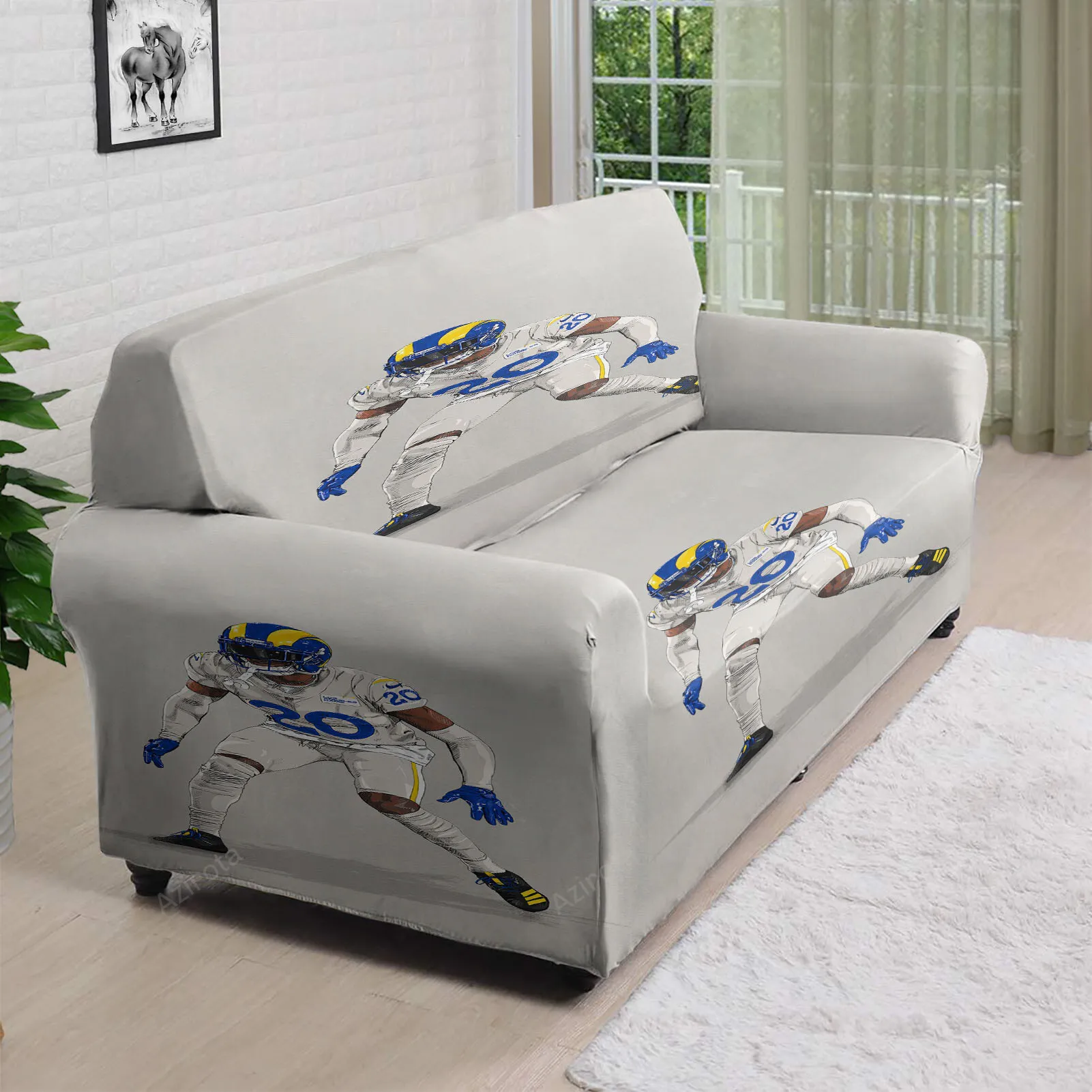 Los Angeles Rams Jalen Ramsey3 3D Sofa Cover