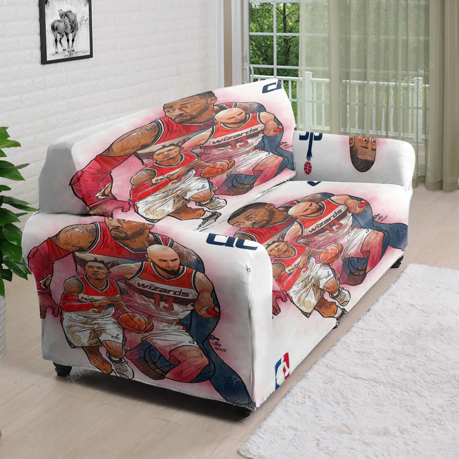 Washington Wizards All Players3 3D Sofa Cover