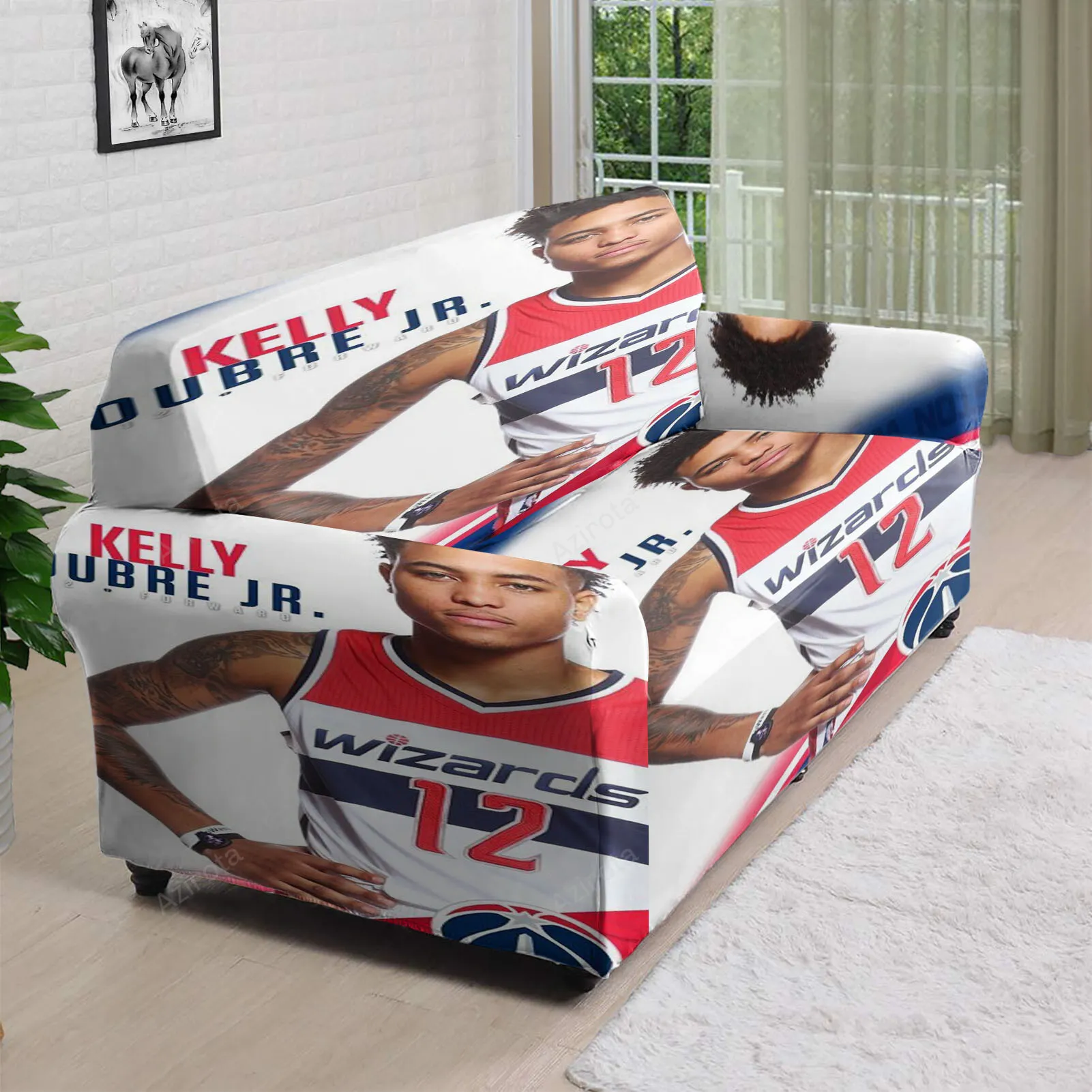 Washington Wizards Kelly Oubre Jr1 3D Sofa Cover