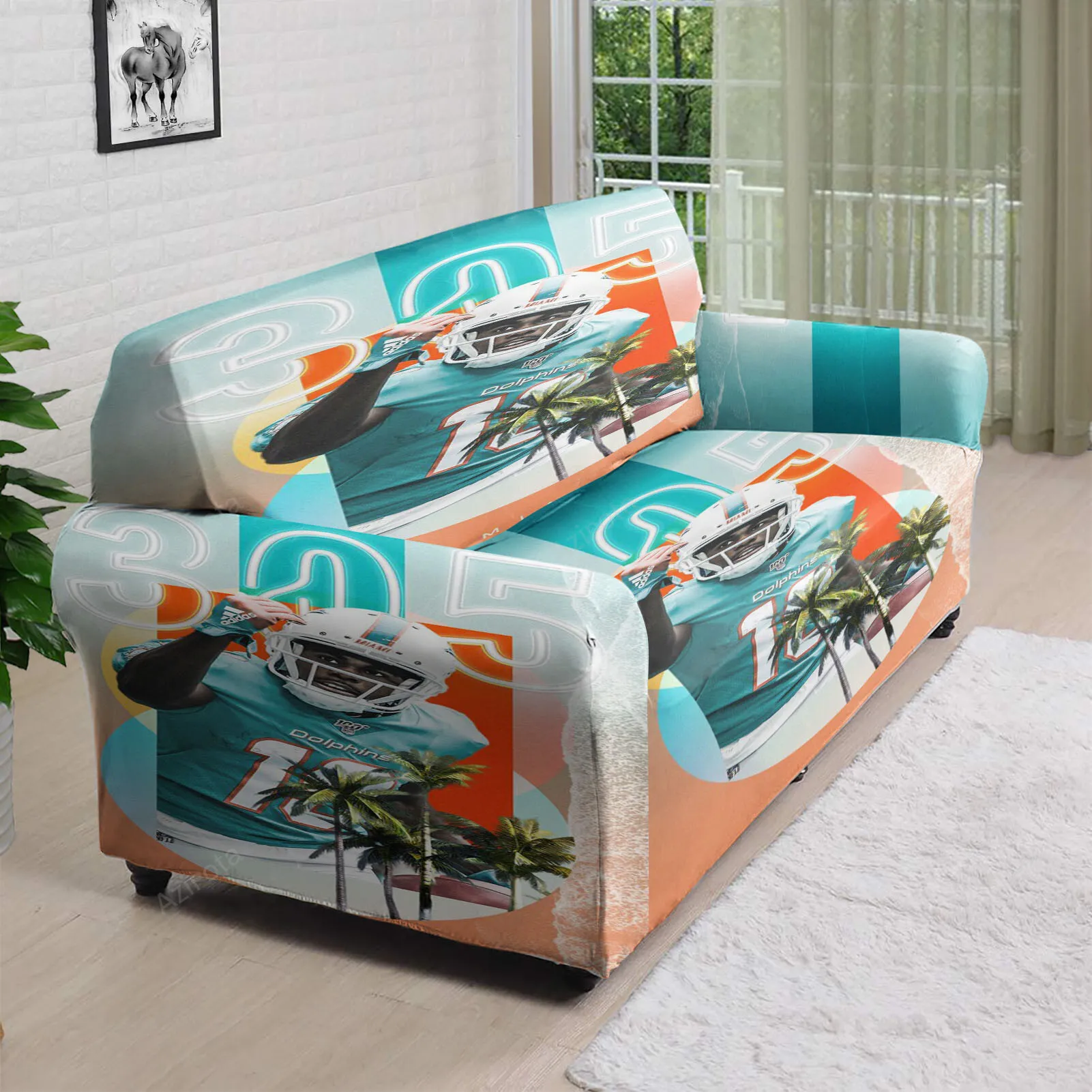 Miami Dolphins Jakeem Grant2 3D Sofa Cover