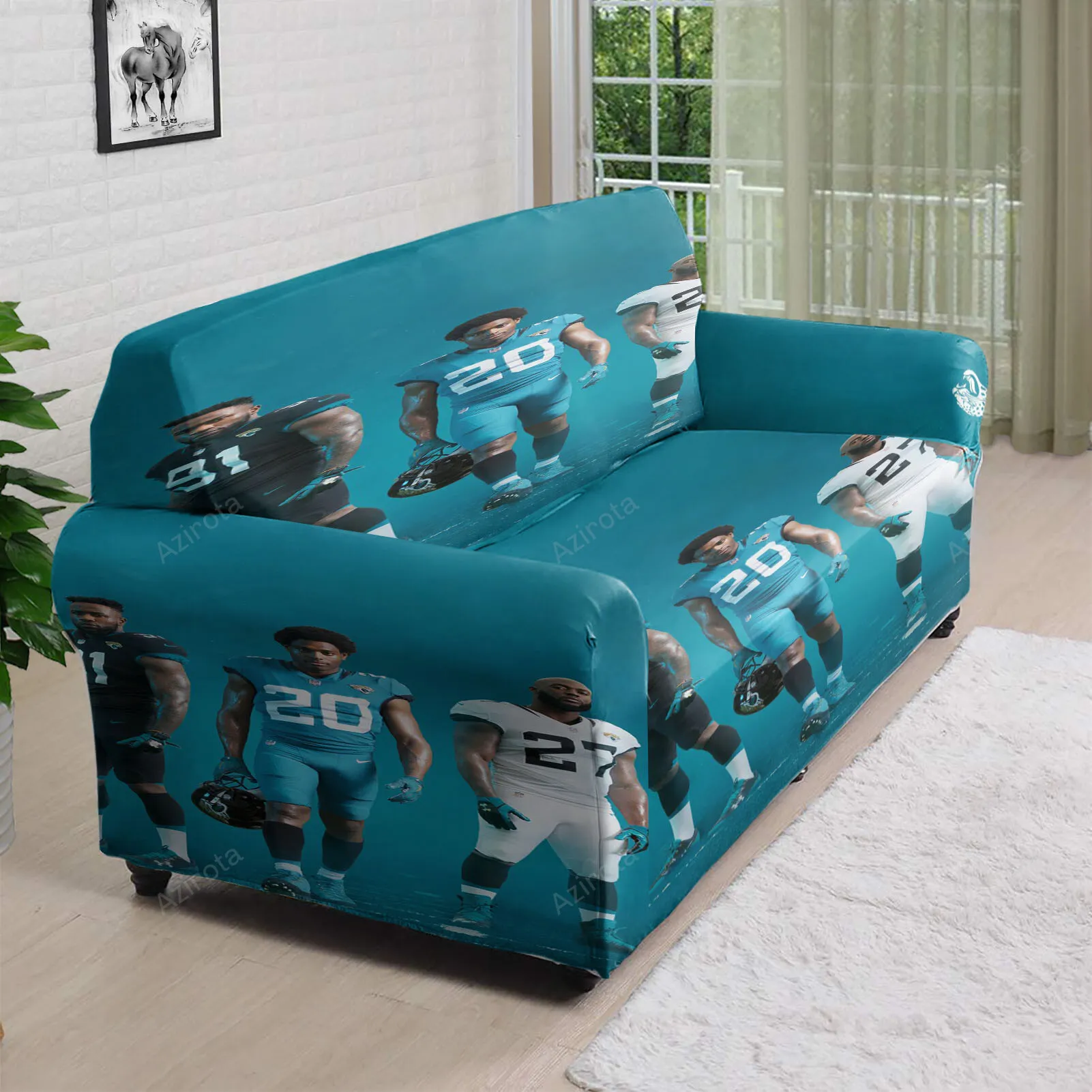 Jacksonville Jaguars Team v4 3D Sofa Cover