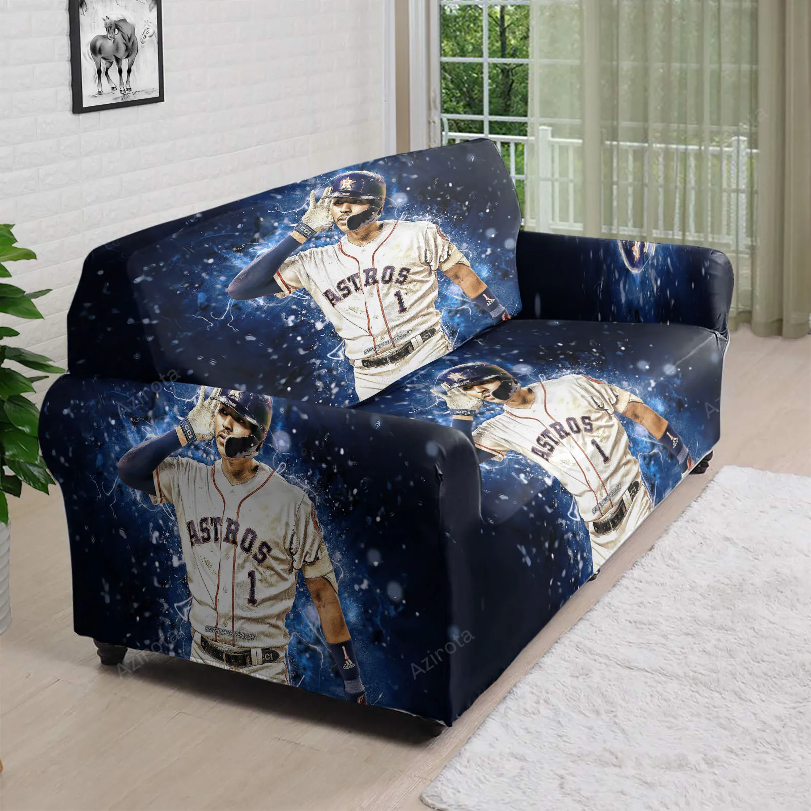Houston Astros Carlos Correa 1 v2 3D Sofa Cover