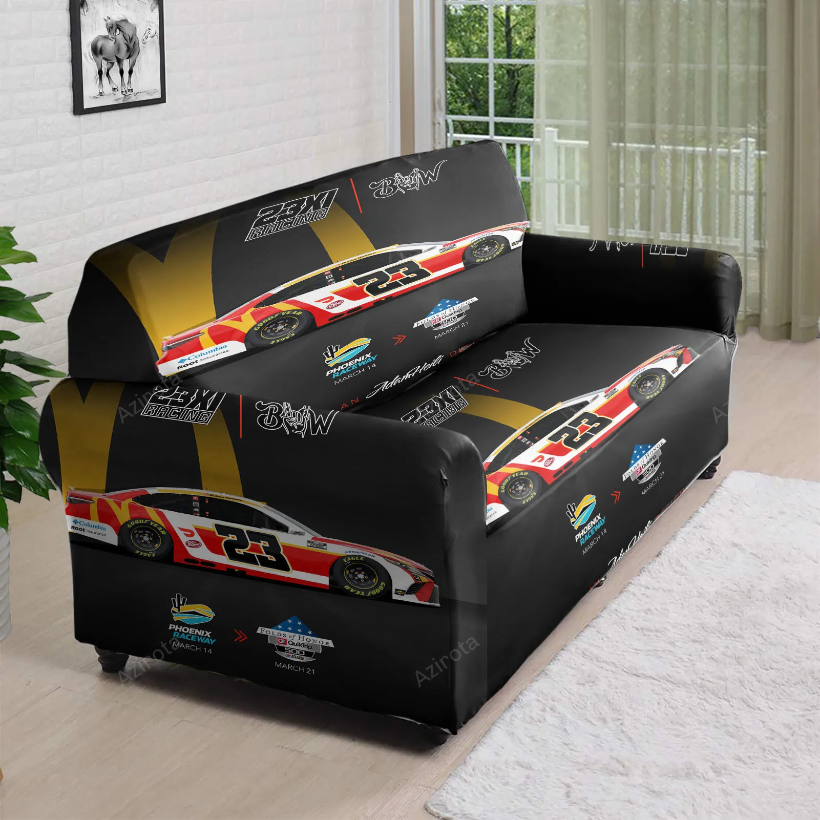 23XI Racing Cars17 3D Sofa Cover