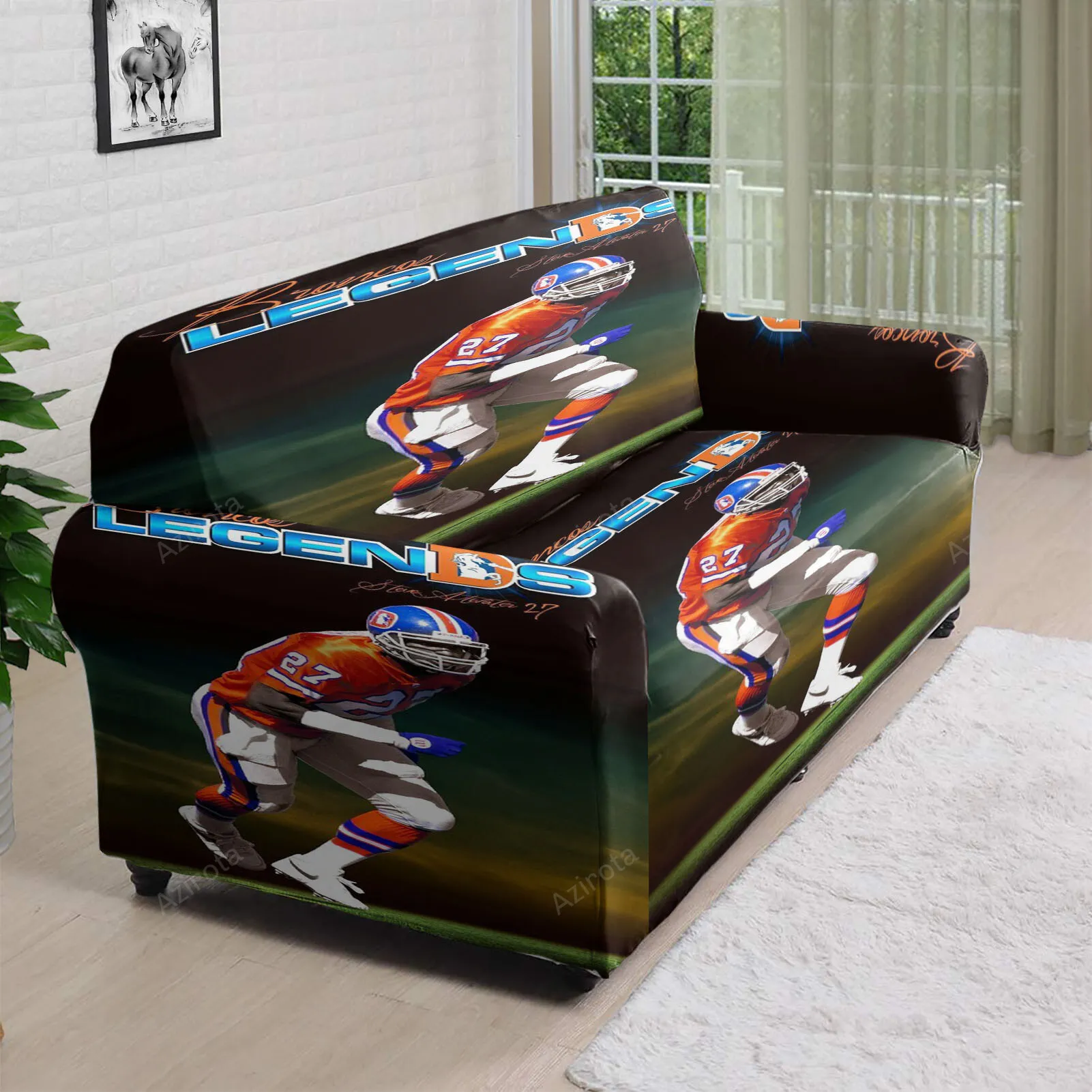 Denver Broncos Steve Atwater2 3D Sofa Cover