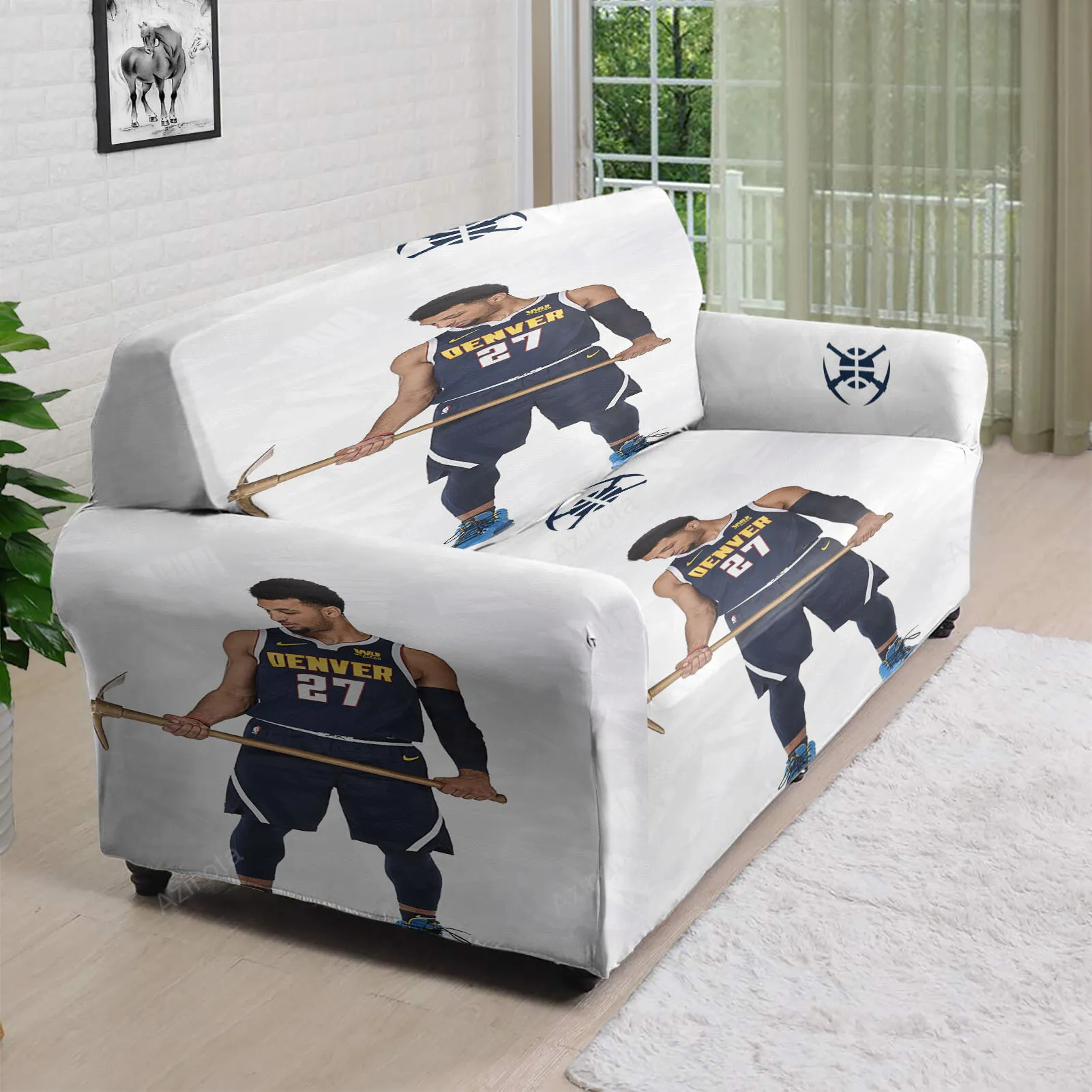 Denver Nuggets Jamal Murray3 3D Sofa Cover