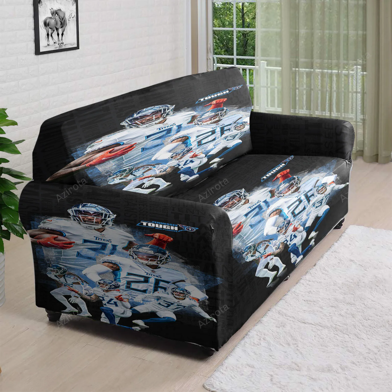 Tennessee Titans Players v8 3D Sofa Cover
