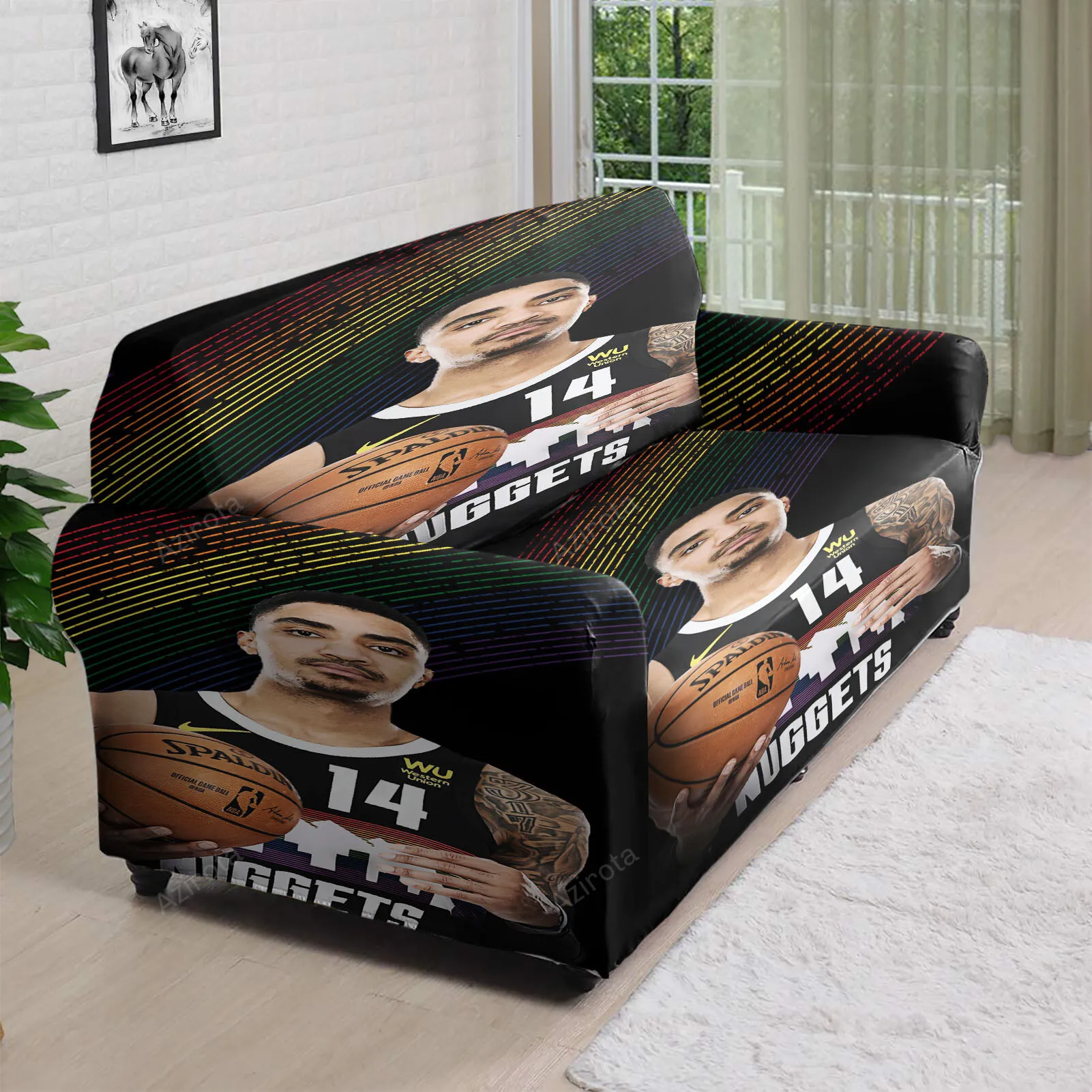 Denver Nuggets Gary Harris Jr1 3D Sofa Cover