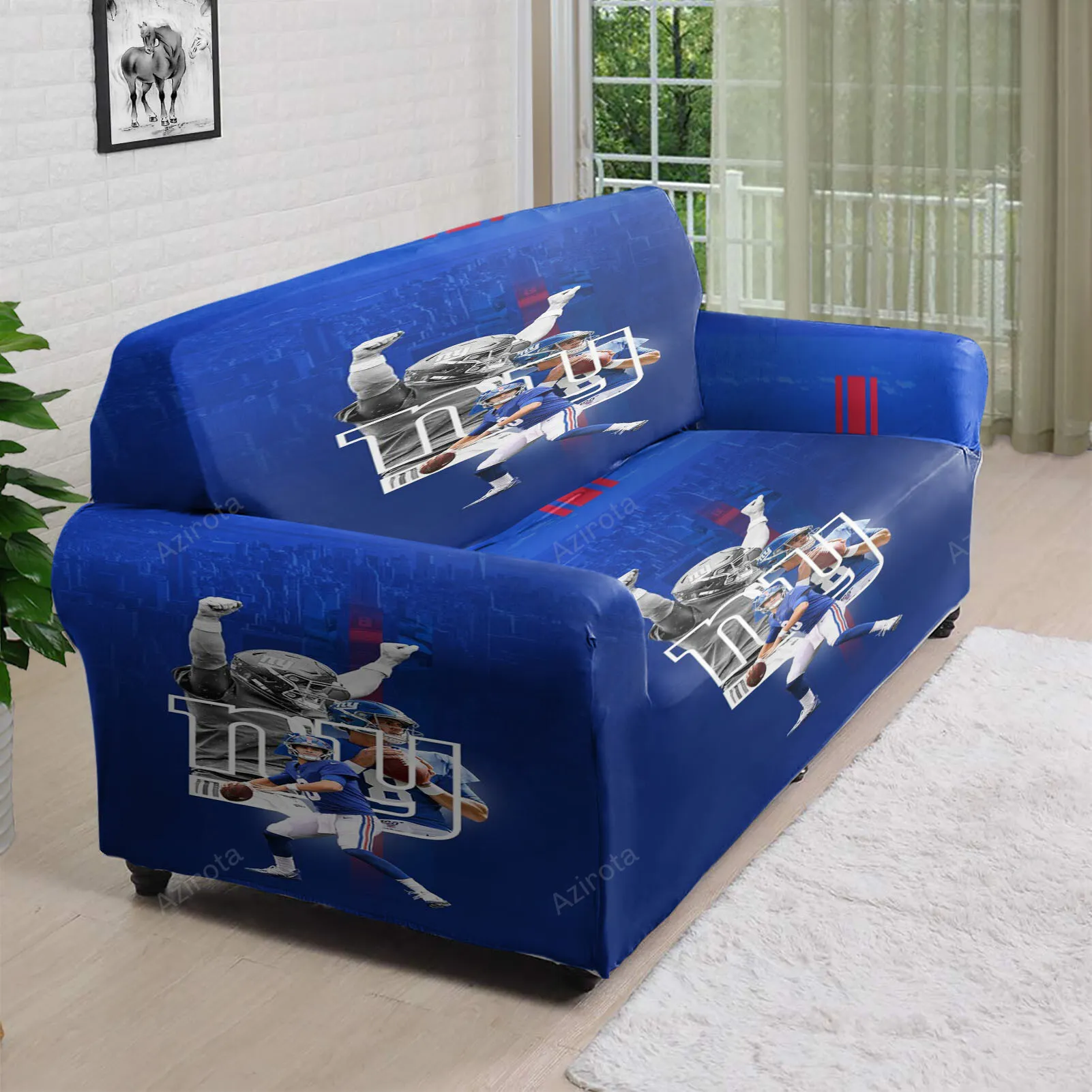 New York Giants Daniel Jones1 3D Sofa Cover