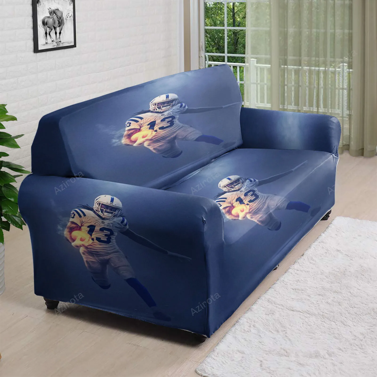 Indianapolis Colts TY Hilton6 3D Sofa Cover