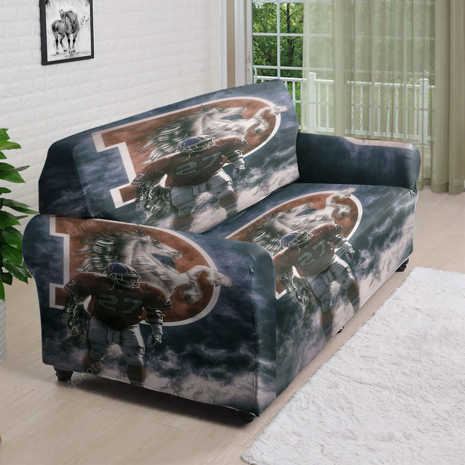 Denver Broncos Steve Atwater1 3D Sofa Cover