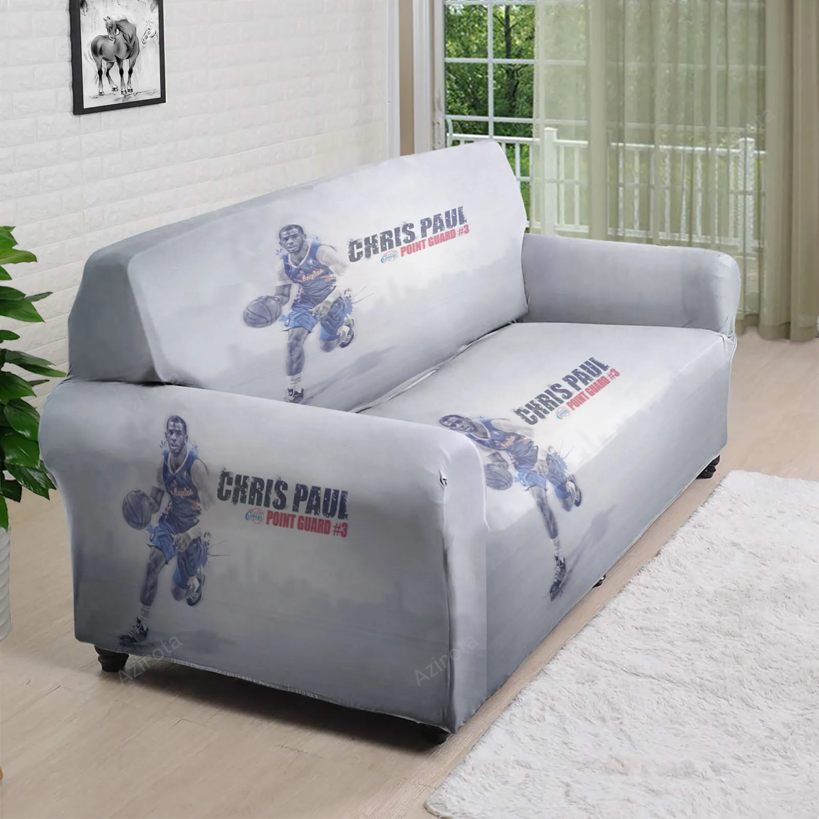 Los Angeles Clippers Chris Paul 3 3D Sofa Cover