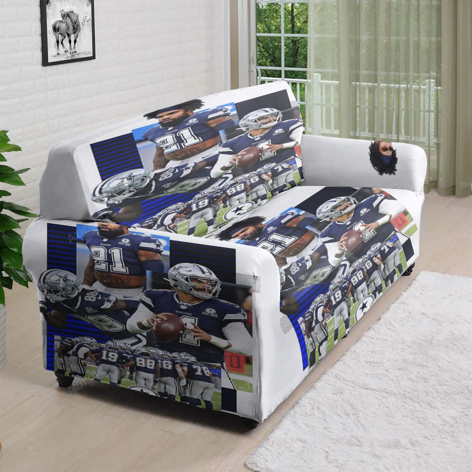Dallas Cowsboys All Players7 3D Sofa Cover