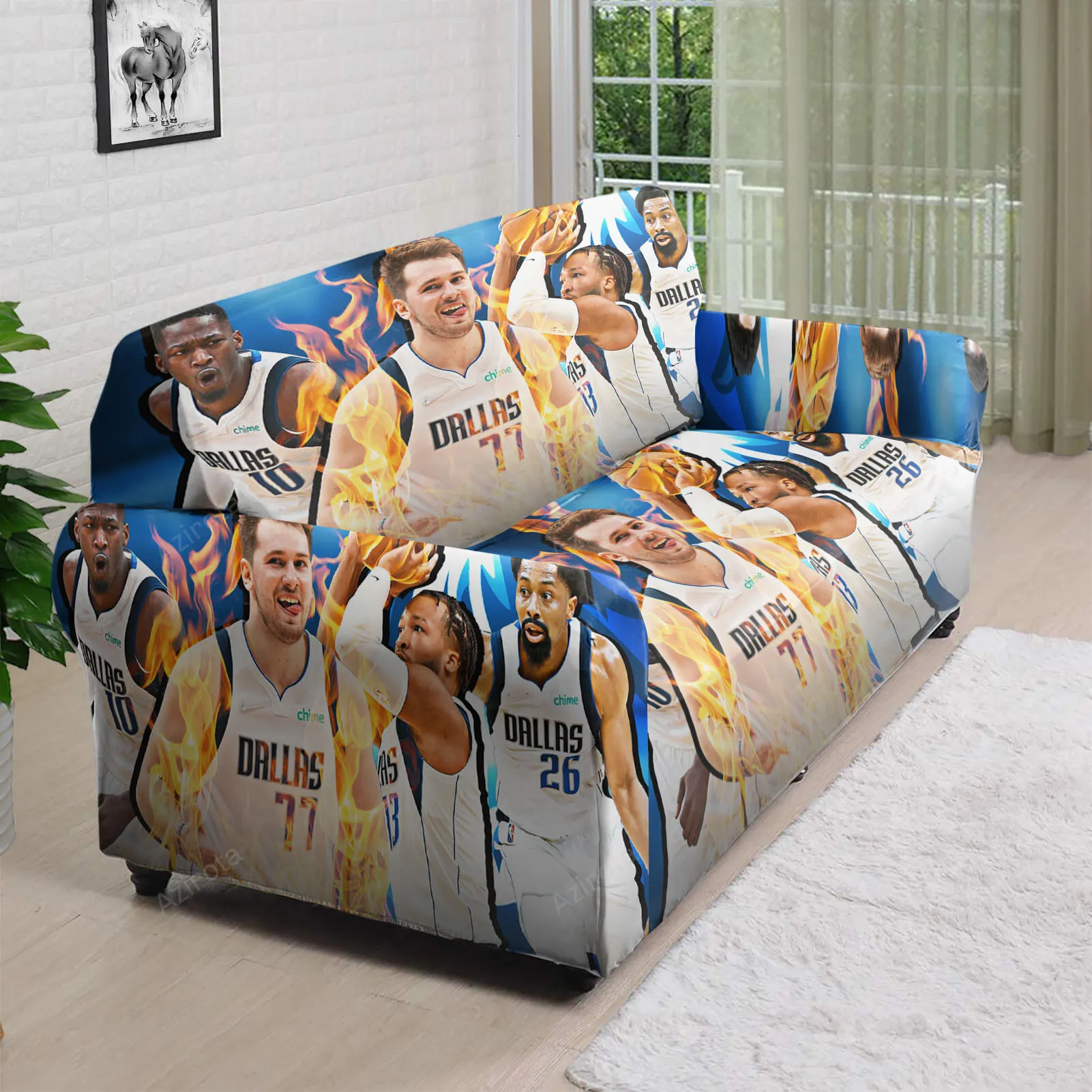 Dallas Mavericks Players p6 3D Sofa Cover