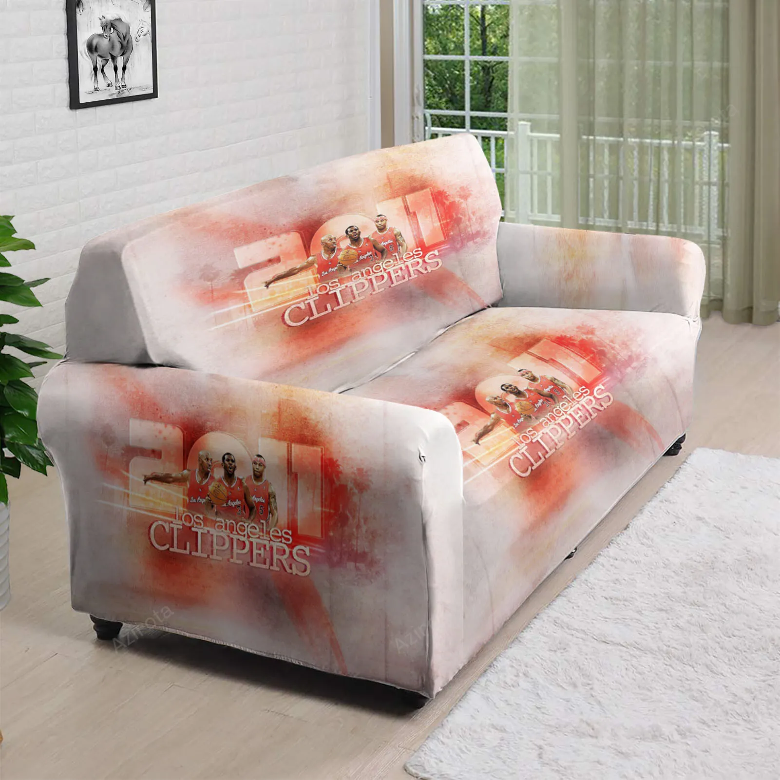 Los Angeles Clippers 2011 3D Sofa Cover