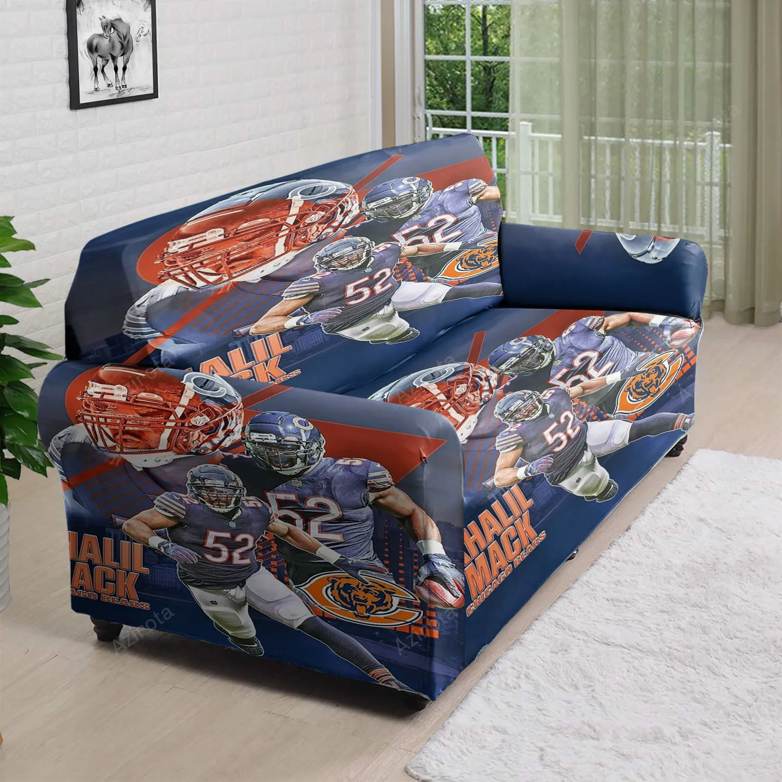 Chicago Bears Khalil Mack4 3D Sofa Cover