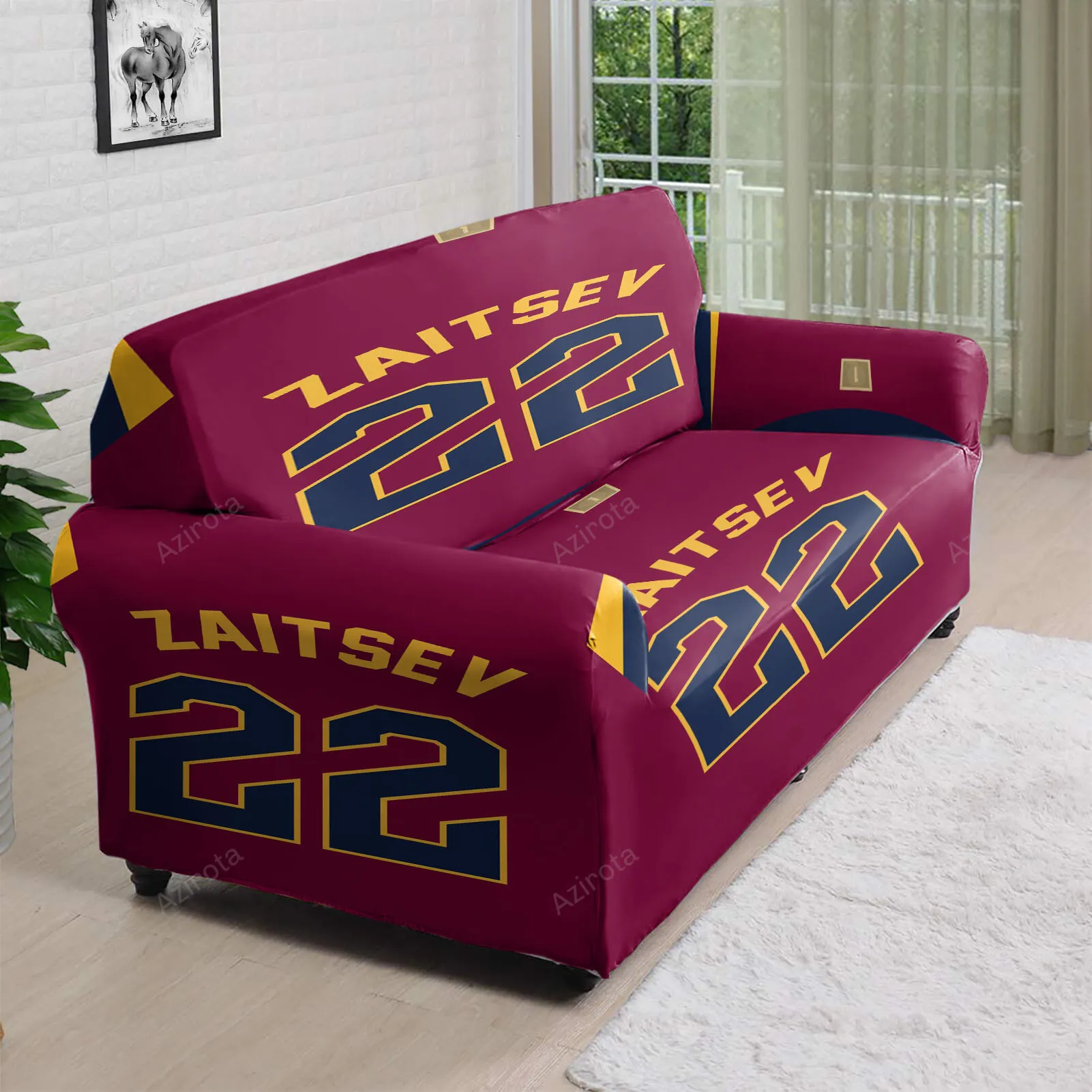 Cleveland Cavaliers Zaitsev 22 3D Sofa Cover