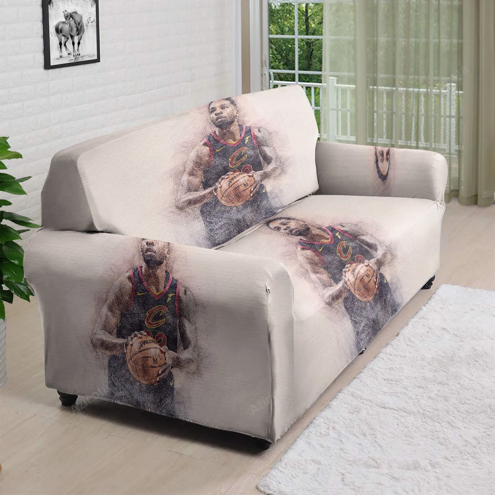 Cleveland Cavaliers Jeff Green 3D Sofa Cover