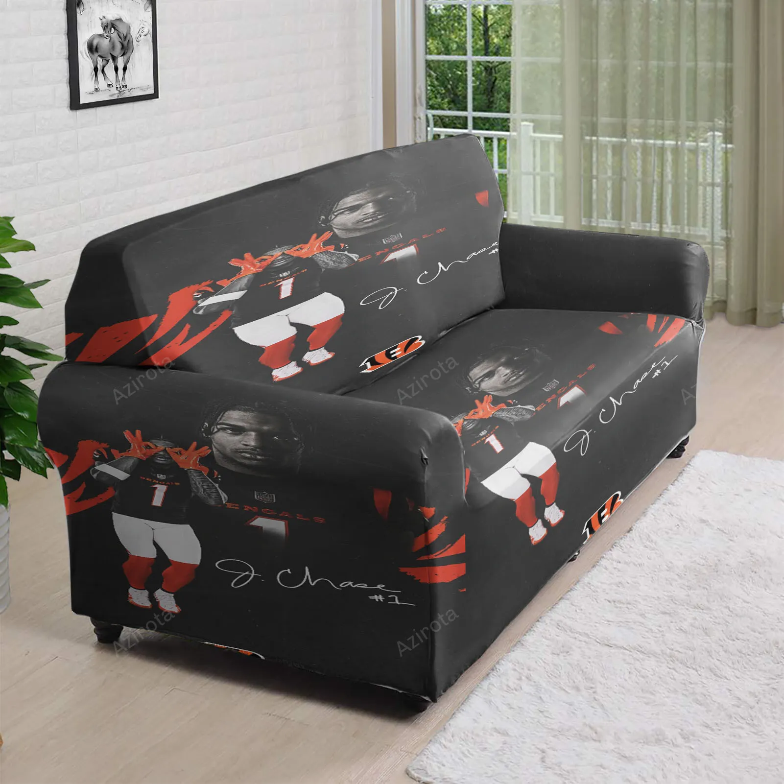 Cincinnati Bengals Chase 1 3D Sofa Cover