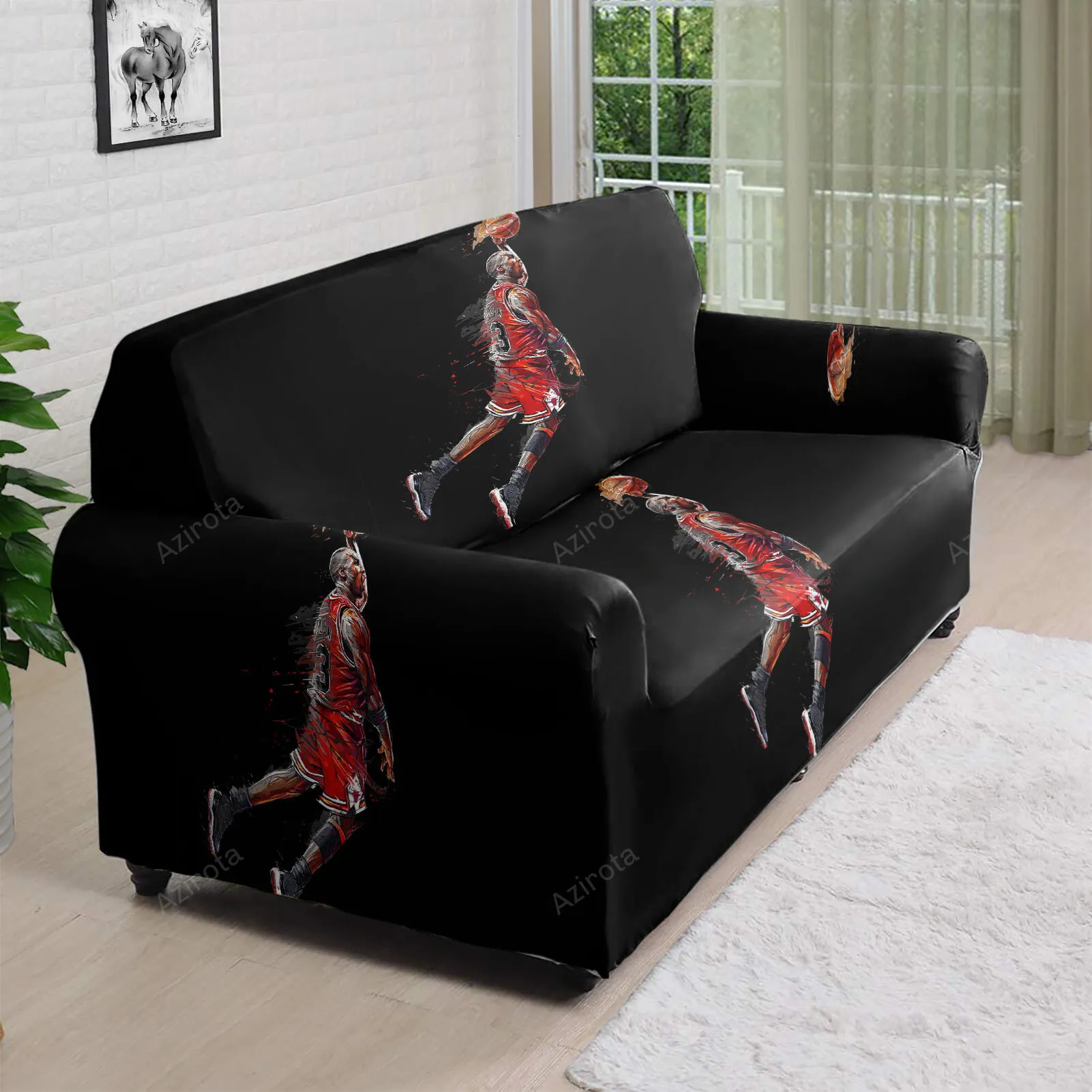 Chicago Bulls 03 Michael Jordan m3 3D Sofa Cover