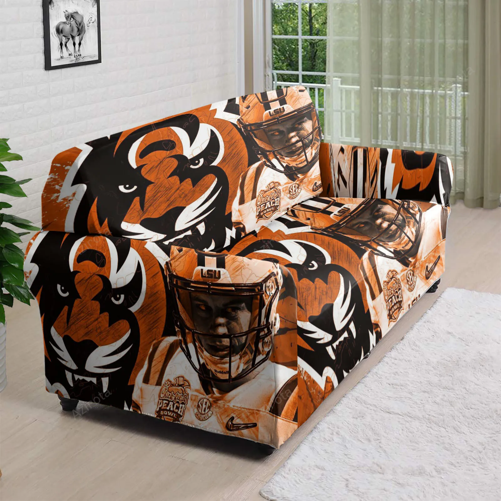 Cincinnati Bengals Player Seize The Dey 3D Sofa Cover